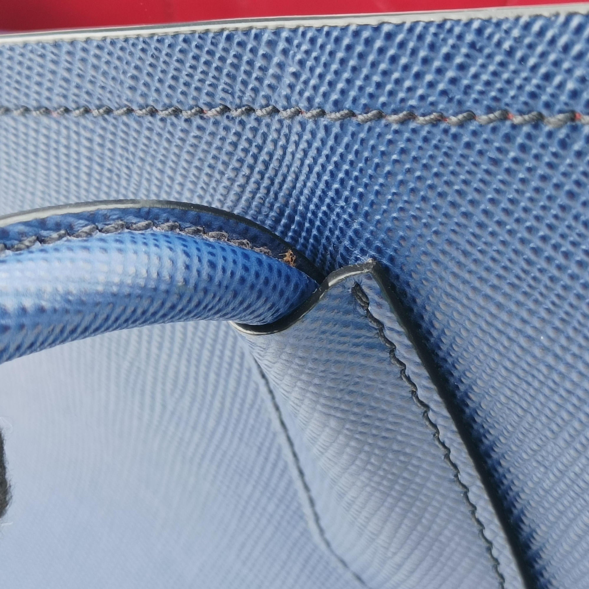 Double Cuir Blue SAFFIANO Leather B2756T 180/Hダブル キュイール ブルー サフィアーノレザー B2756T 180/H