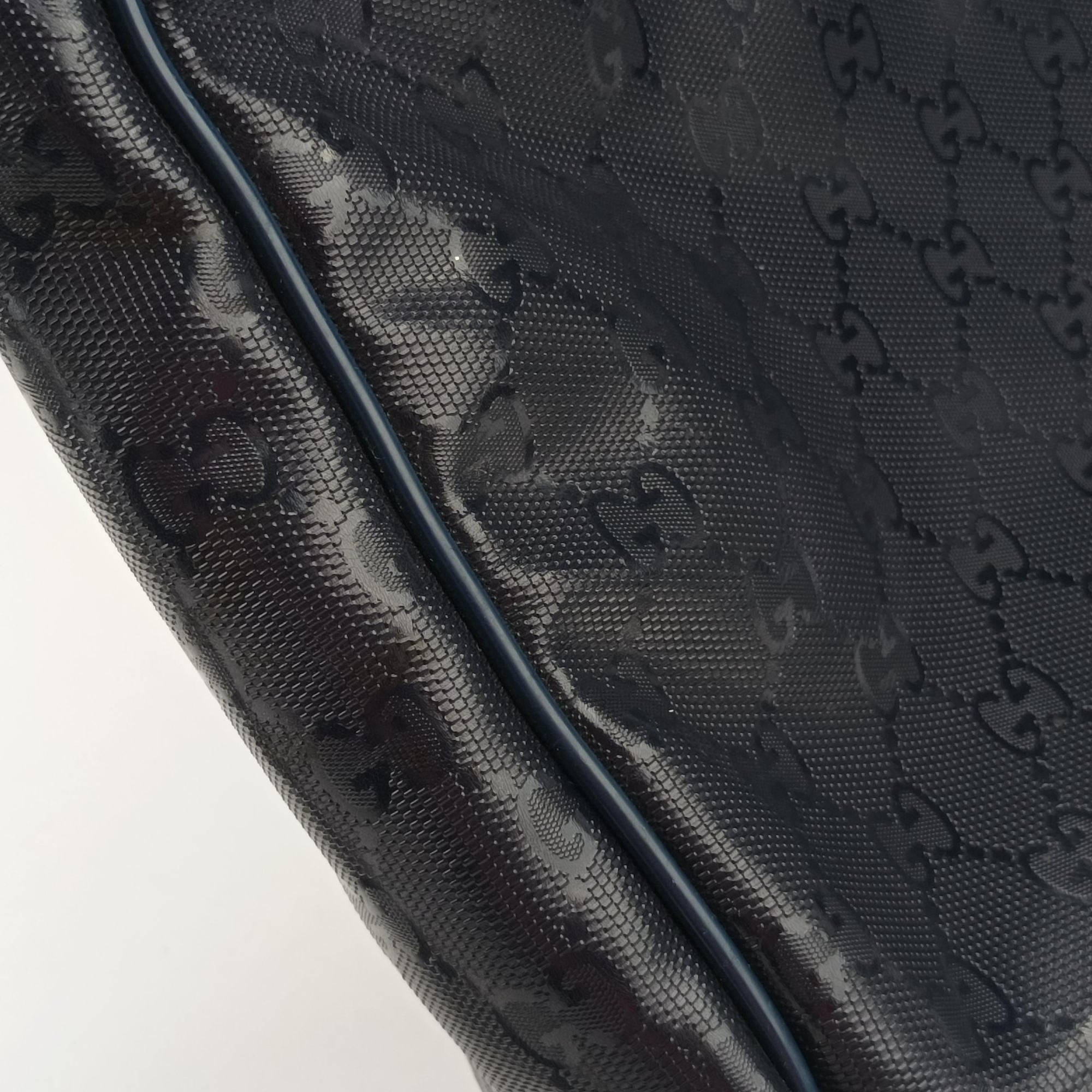 GG Imprime Messenger Navy PVC coated canvas×Leather 201448 C8945368GGインプリメ メッセンジャー ネイビー PVCコーティングキャンバス×レザー 201448 C8945368