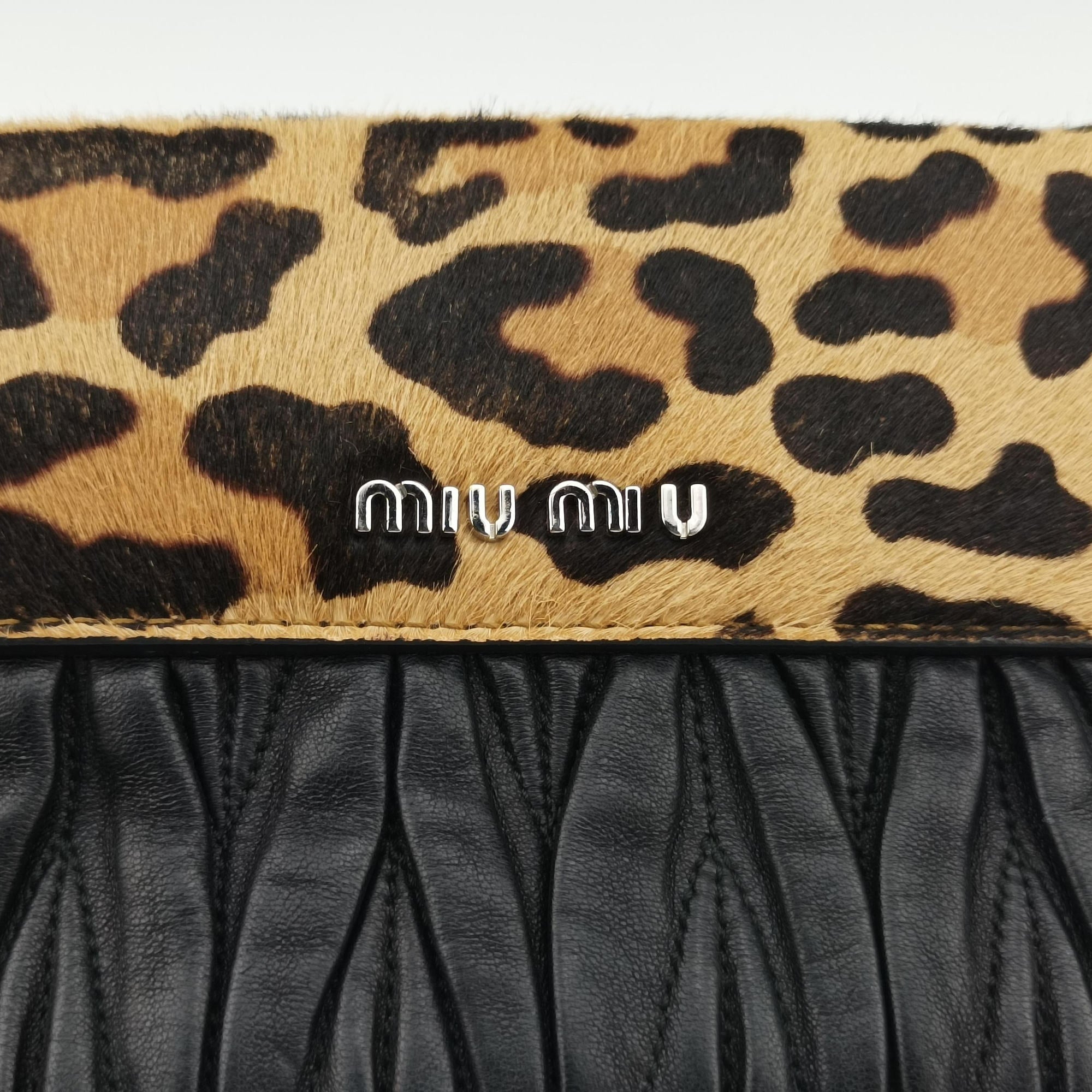 Leopard print Brown×Multicolour ponyhair×leather 1BD009 154レオパード柄 ブラウン×マルチカラー ハラコ×レザー 1BD009 154
