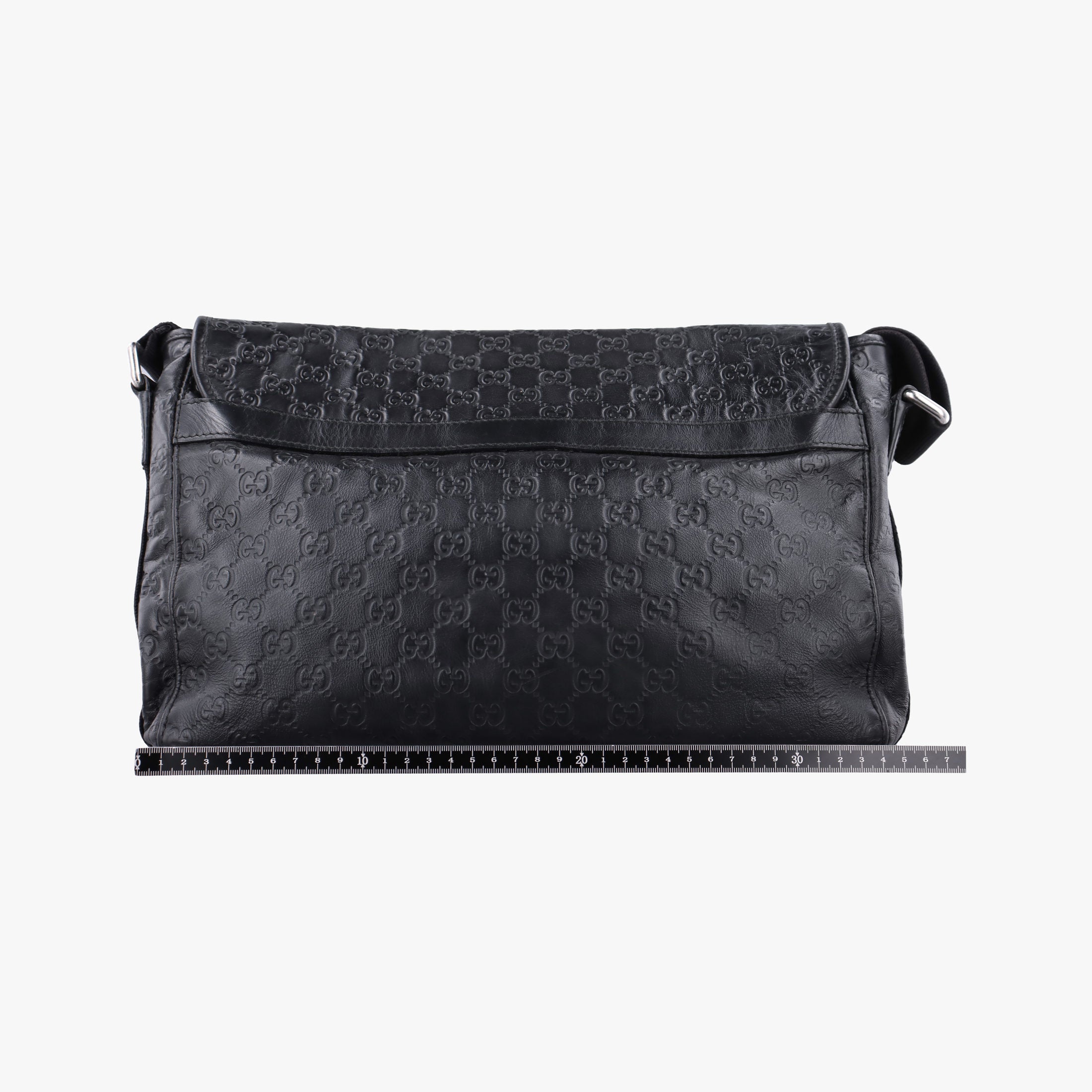 Guccissima Rubber Messenger Black Leather 246067 D011630899グッチシマ メッセンジャー ブラック レザー 246067 D011630899