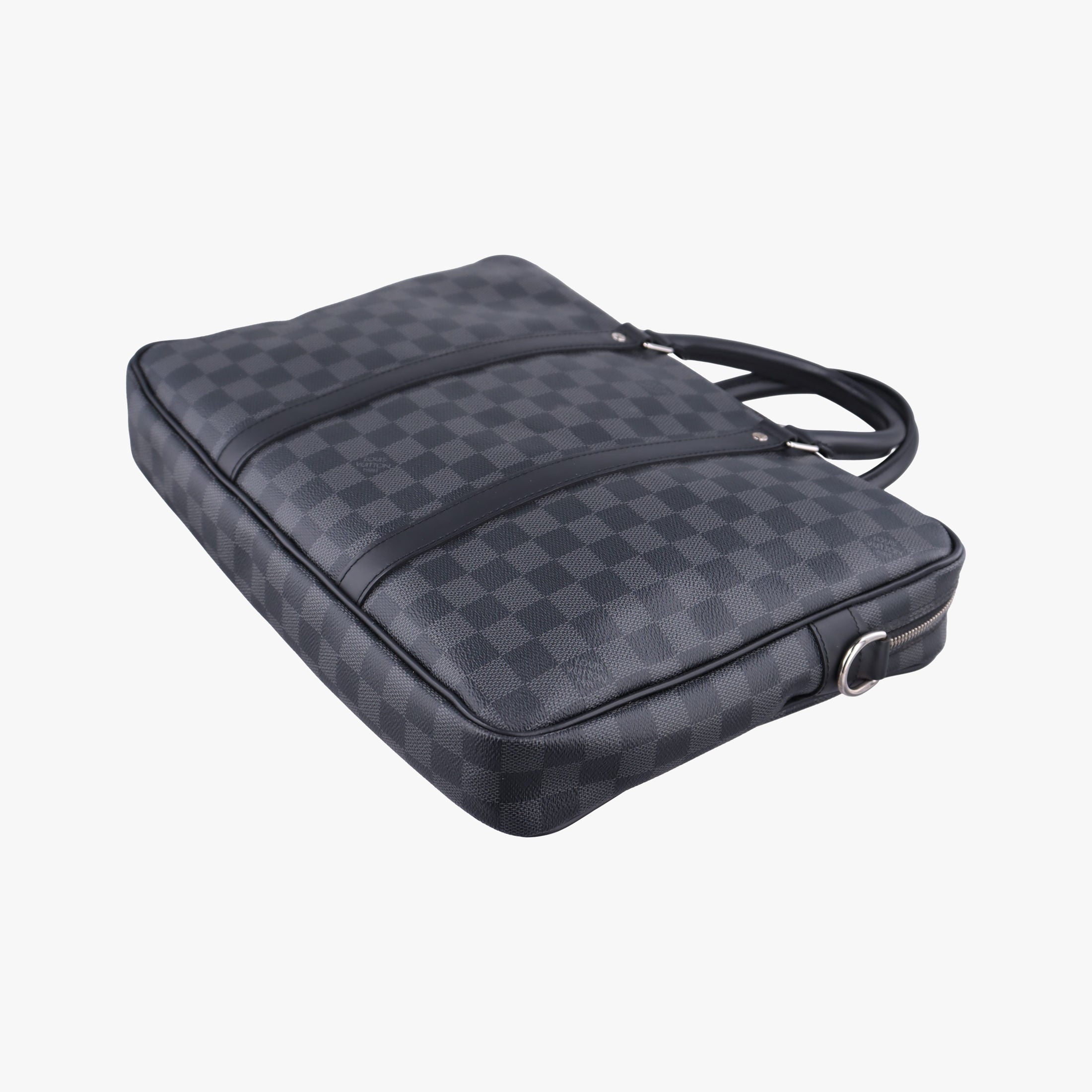 Porte Documents Voyage PM Noir Damier Graphite N41478 GI0168ポルト ドキュマン ヴォワヤージュ PM ノワール ダミエ グラフィット N41478 GI0168
