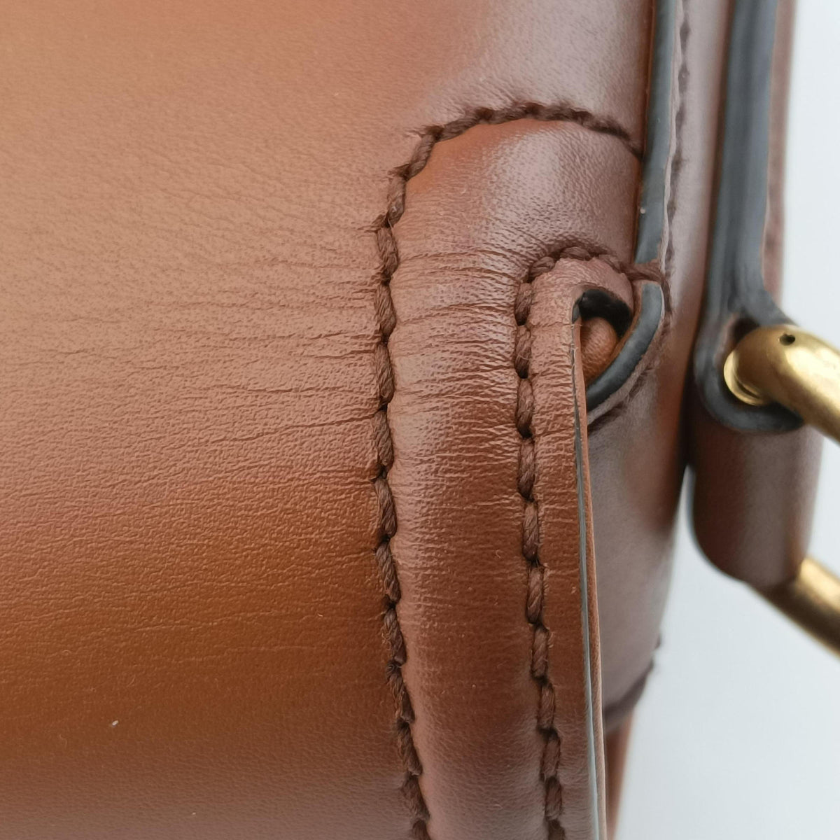 Secondhand Gucci Lady Web Horsebit Brown leather 380573 shoulderbag | stylenewstar