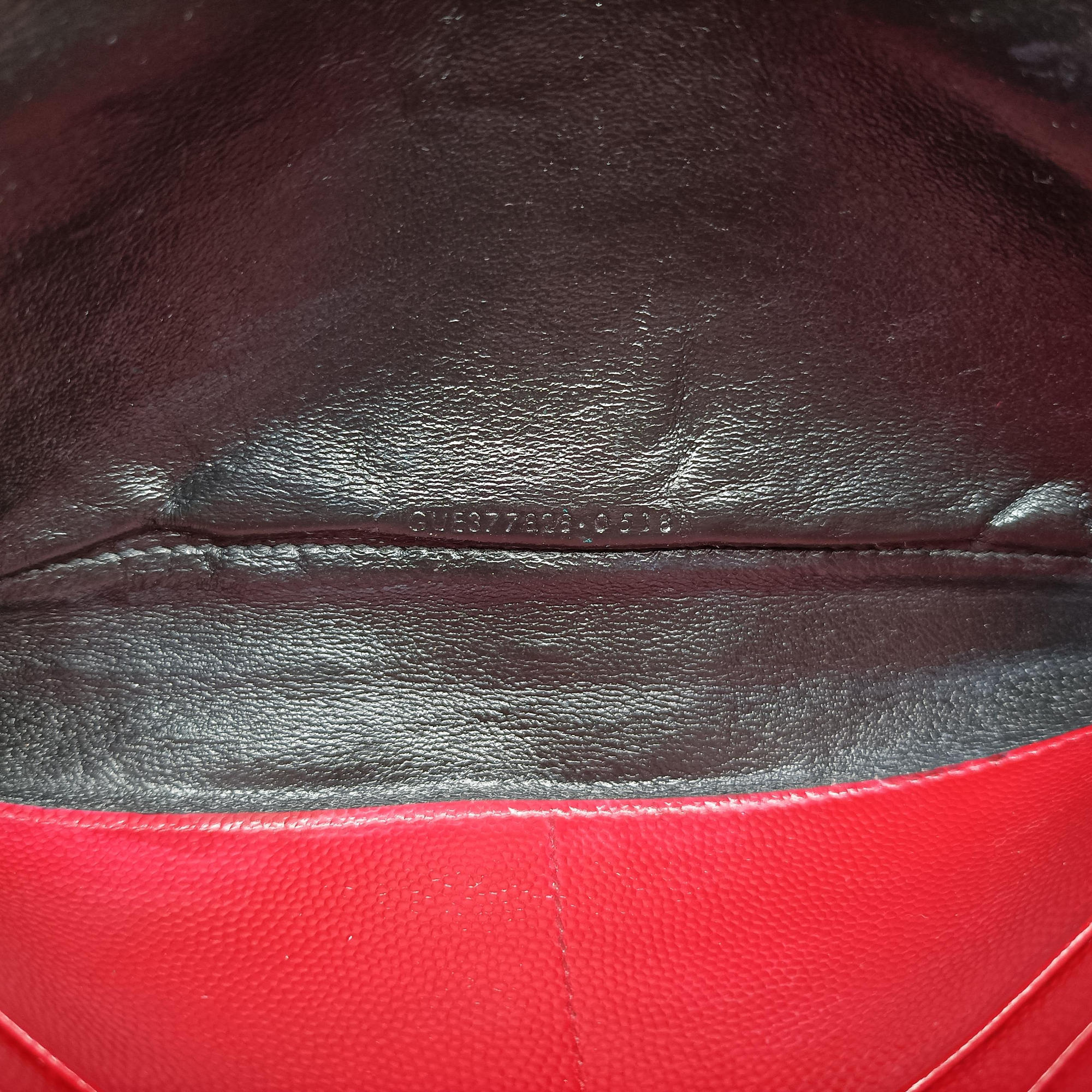 MONOGRAM Red Caviar Skin 377828 GUE377828.0518モノグラム レッド キャビアスキン 377828 GUE377828.0518