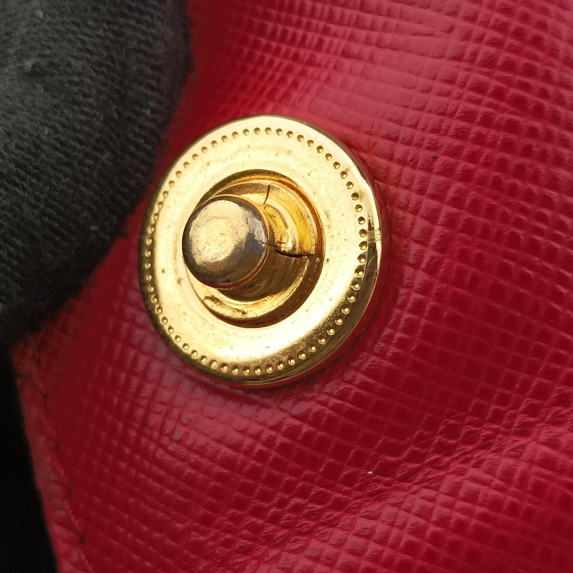 Galleria Orange×red SAFFIANO Leather BN1844 14 Xガレリア オレンジ×レッド サフィアーノレザー BN1844 14 X