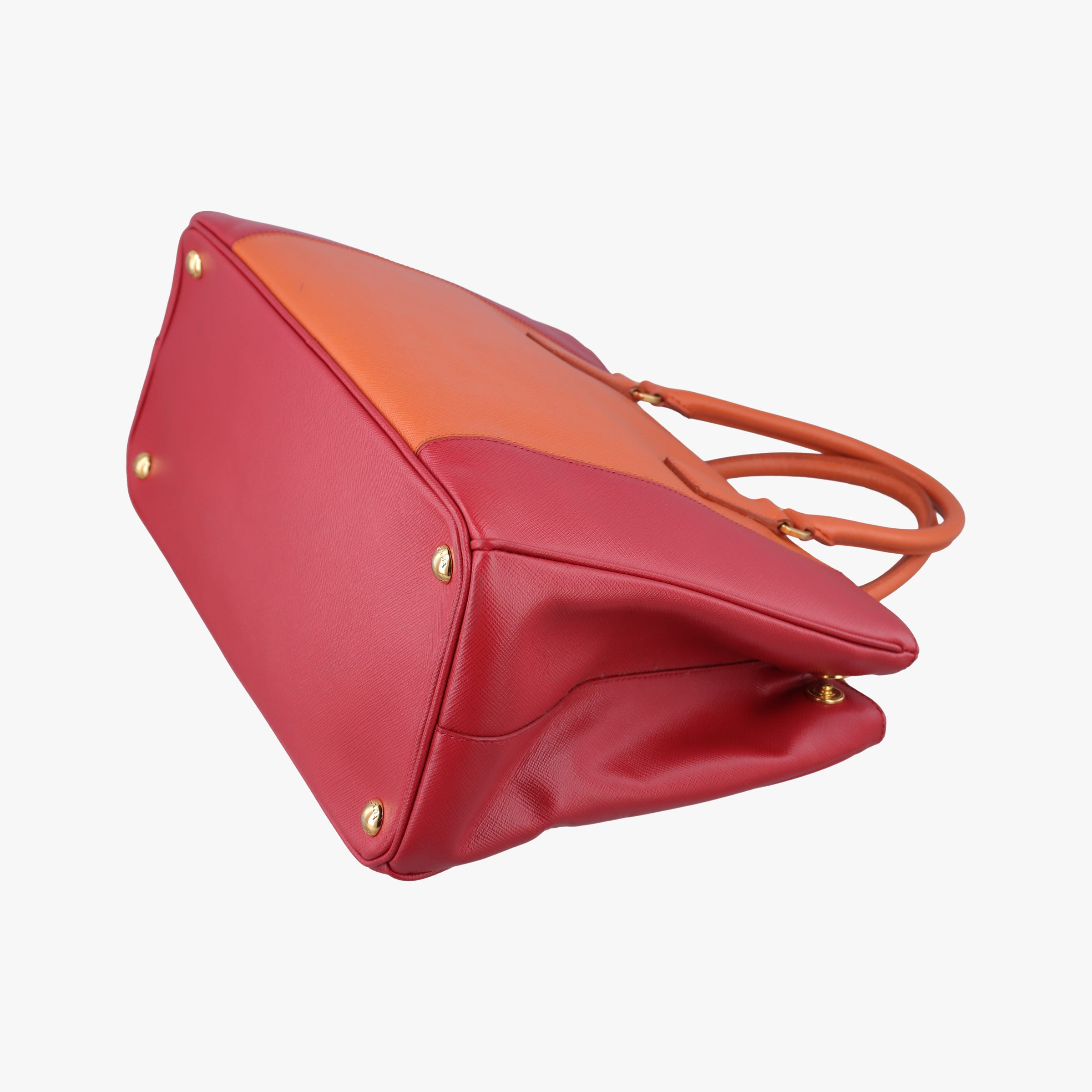 Galleria Orange×red SAFFIANO Leather BN1844 14 Xガレリア オレンジ×レッド サフィアーノレザー BN1844 14 X