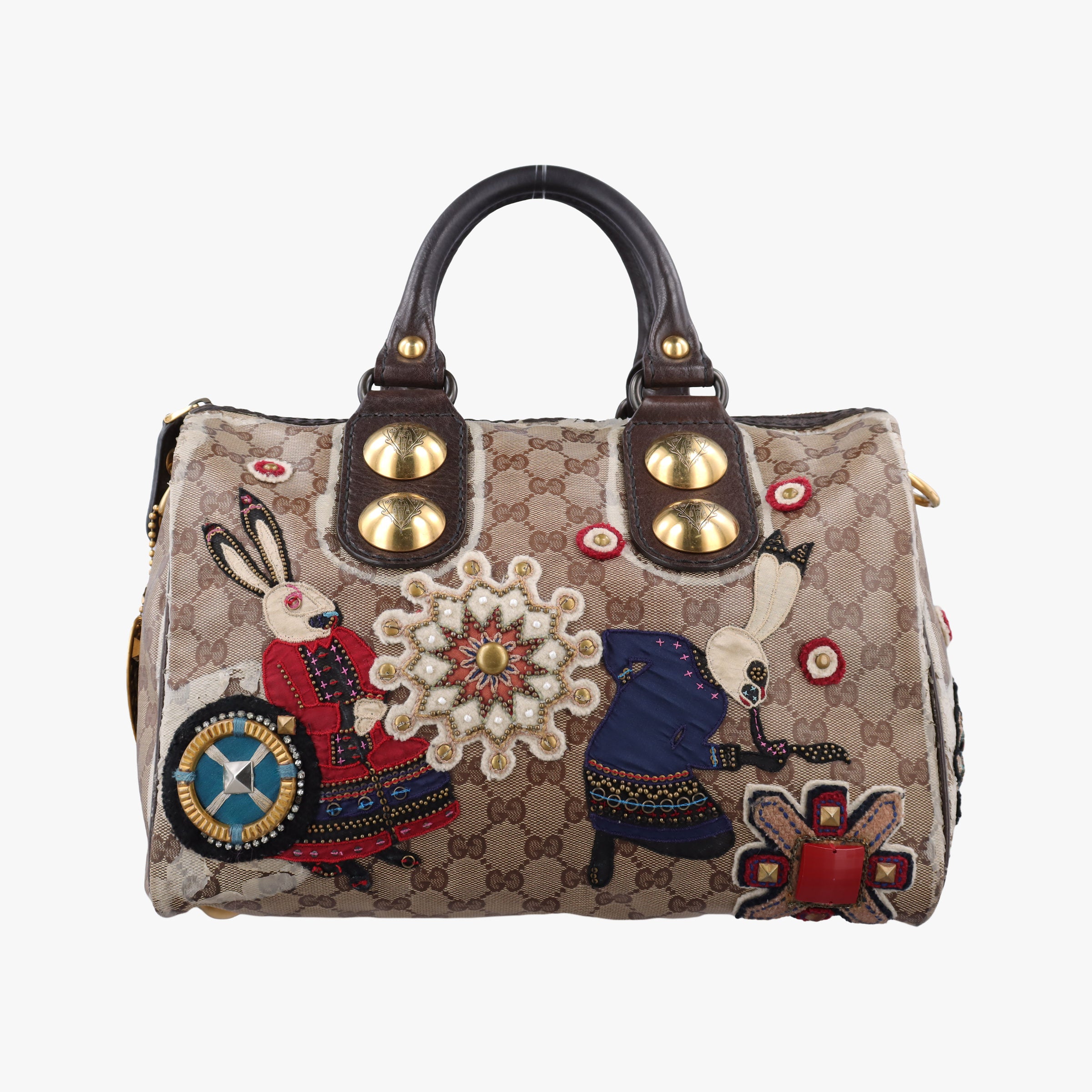 Babushka Multicolour PVC coated canvas×Leather 207775 H3705683バブーシュカ マルチカラー PVCコーティングキャンバス×レザー 207775 H3705683