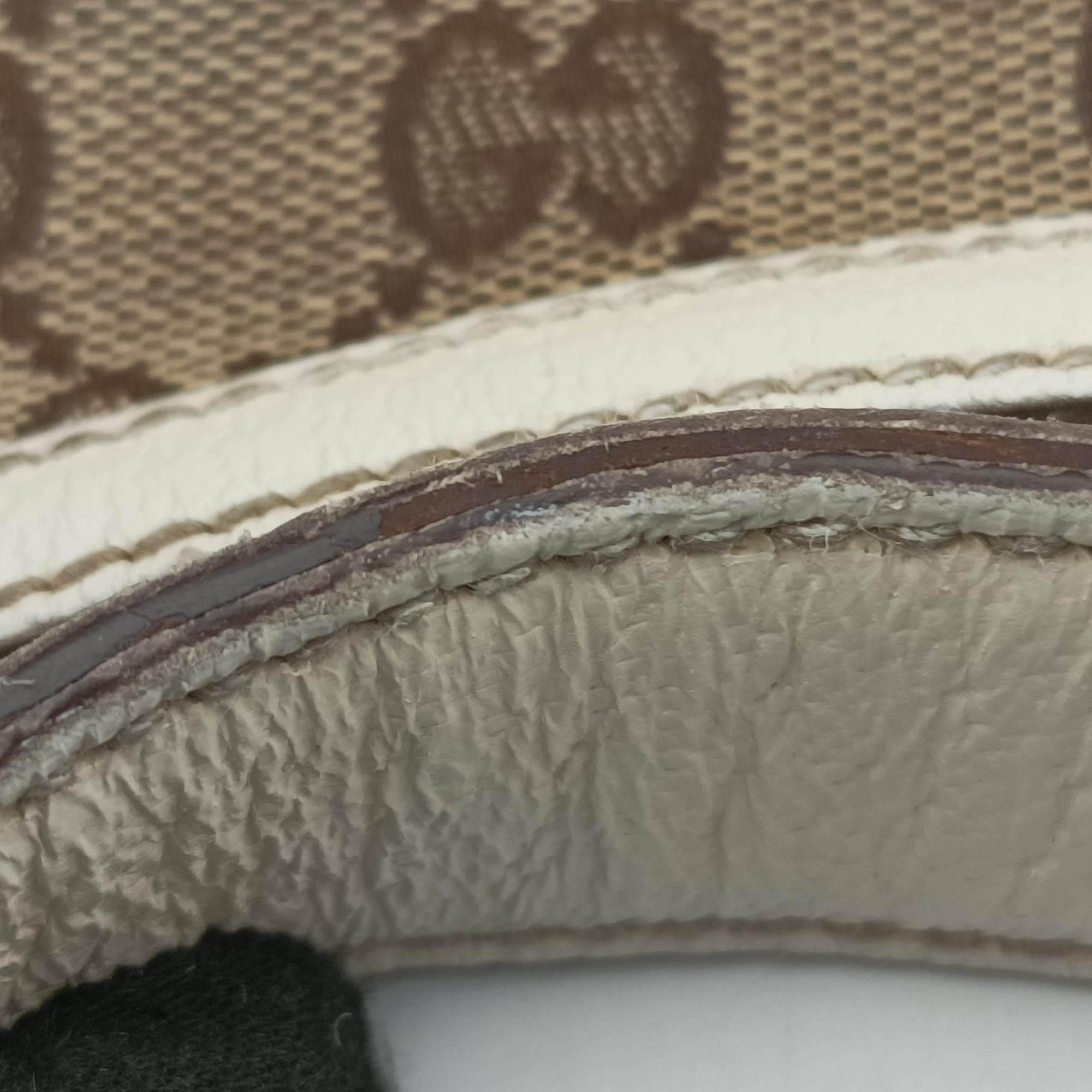 Horsebit WhitexBeide Canvas×Leather 152468 ホースビット ホワイトxベージュ キャンバス×レザー 152468