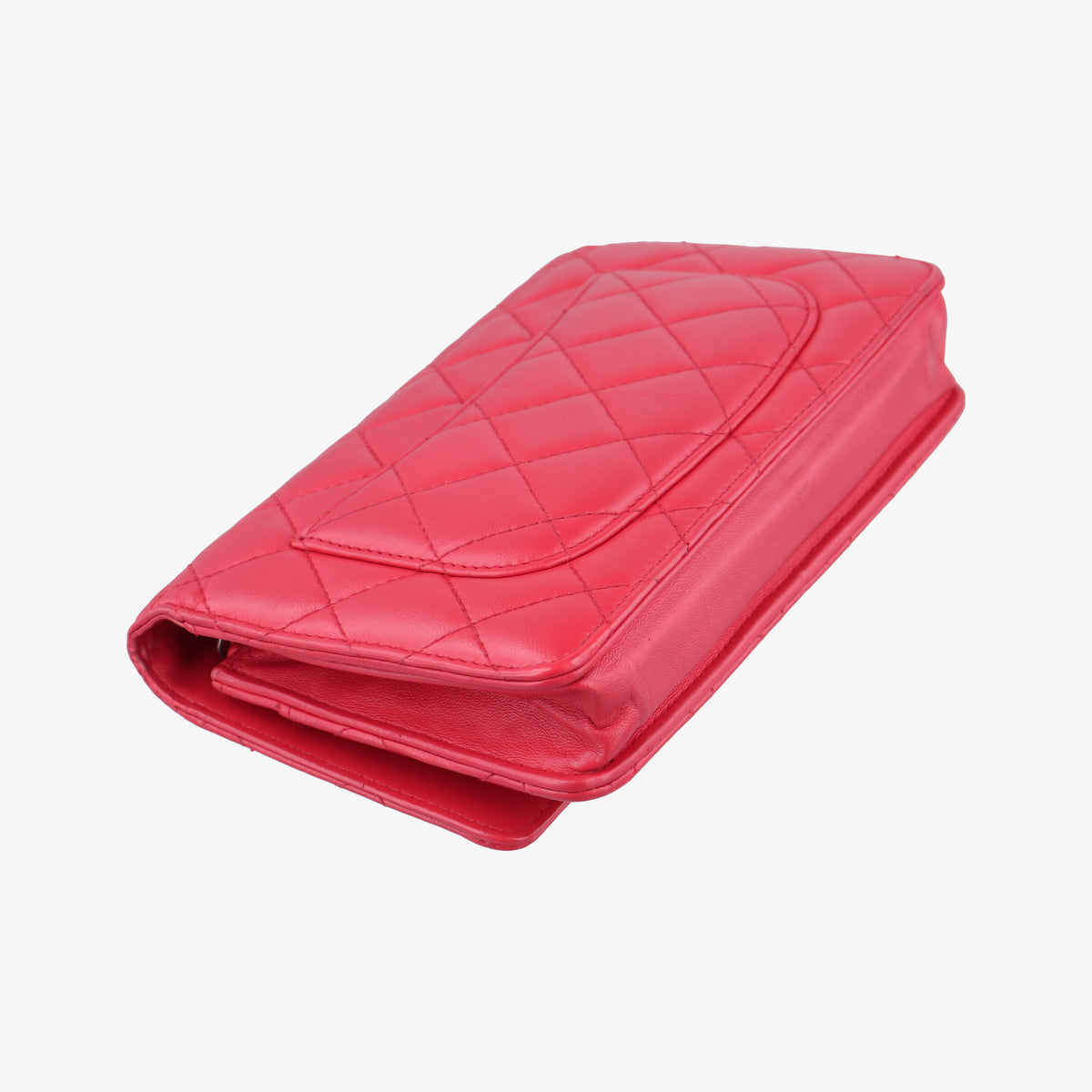 Pre-owned Chanel Matelasse coco mark Red lambskin A33814 shoulderbag | stylenewstar