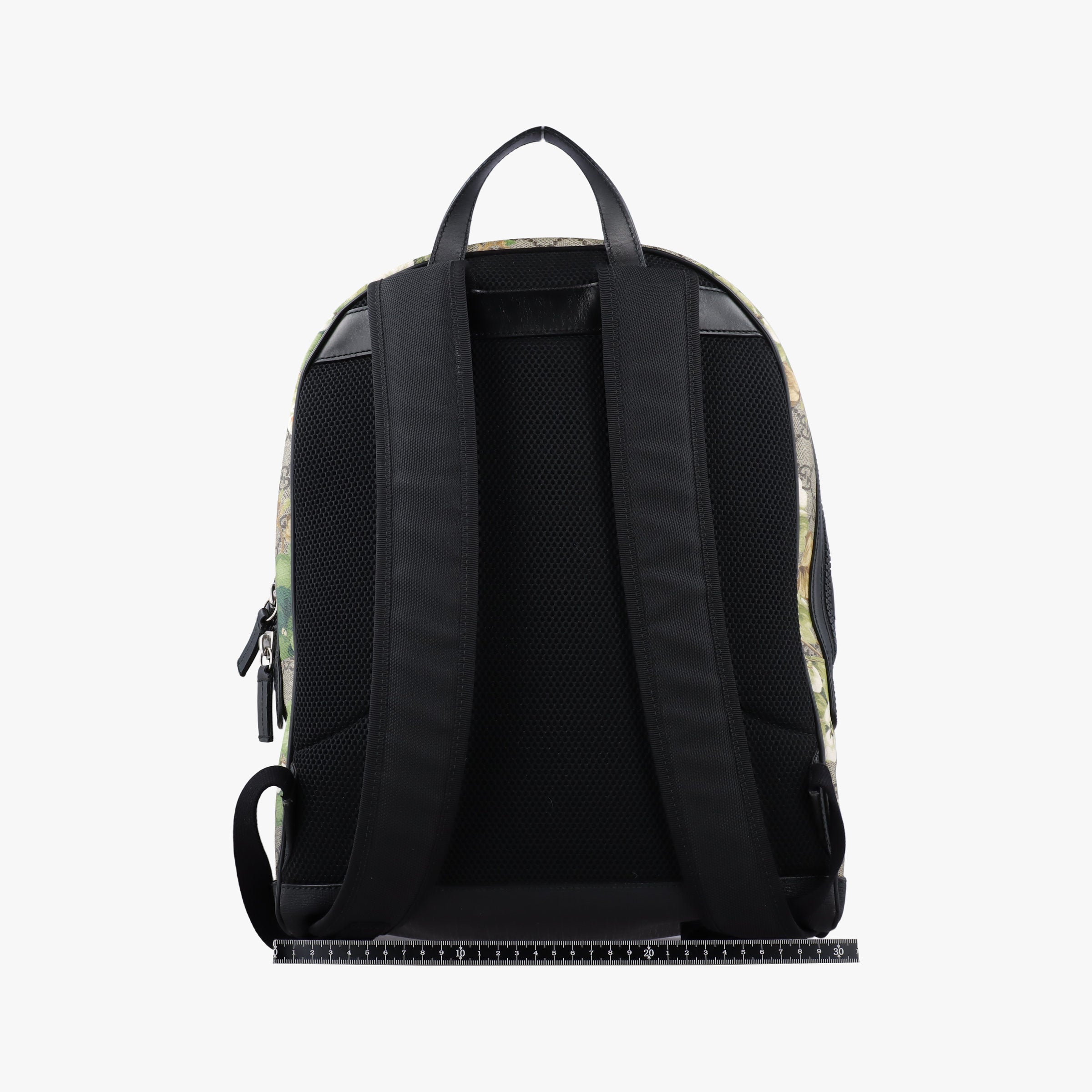 GG Blooms Black×Beige×Multi PVC coated canvas×Leather 406370 H019319991GGブルームス ブラック×ベージュ×マルチ PVCコーティングキャンバス×レザー 406370 H019319991