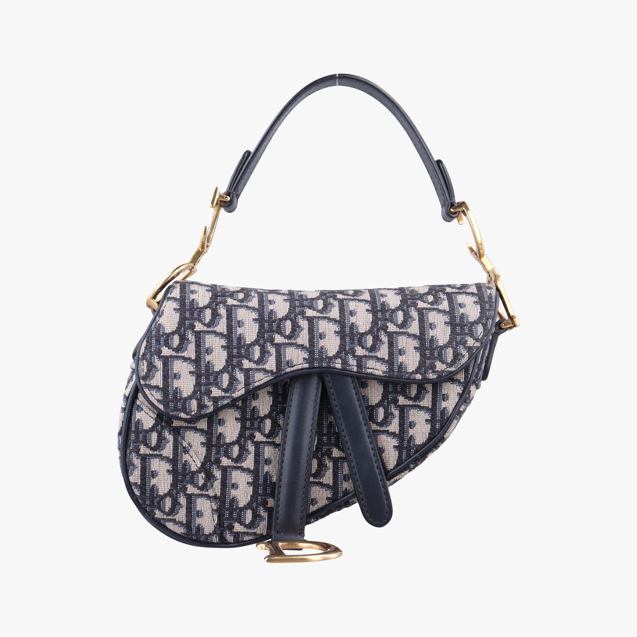 Saddle Navy×grey Jacquard × Leather 03-RU-1108サドル ネイビー×グレー ジャガード×レザー 03-RU-1108
