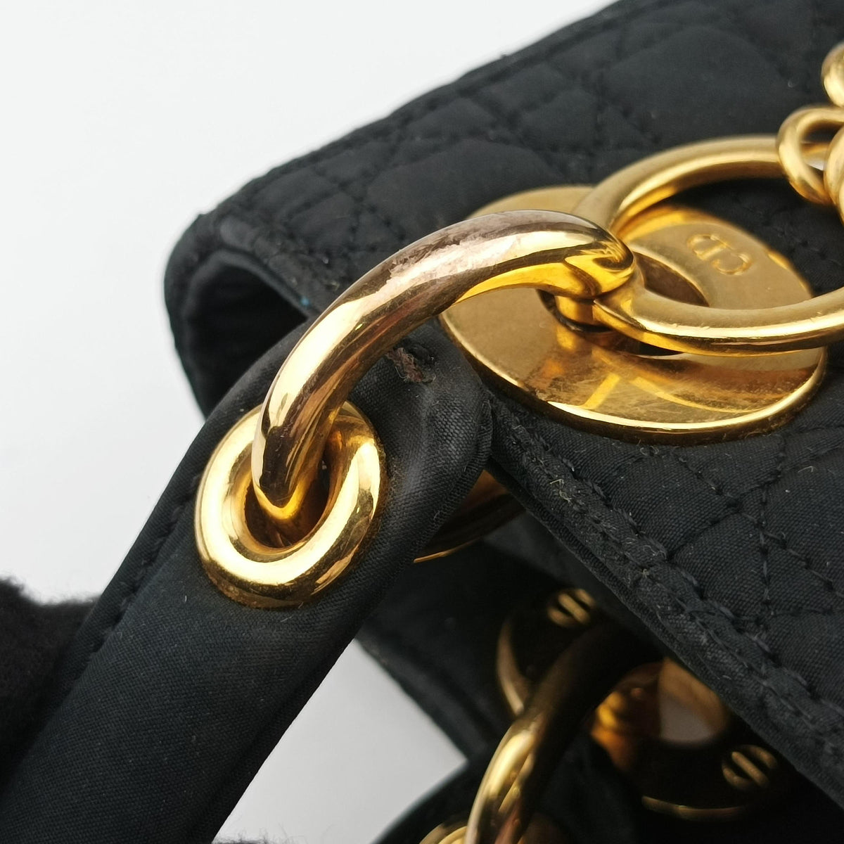 Lady Dior Black Nylon RU0937レディディオール ブラック ナイロン RU0937