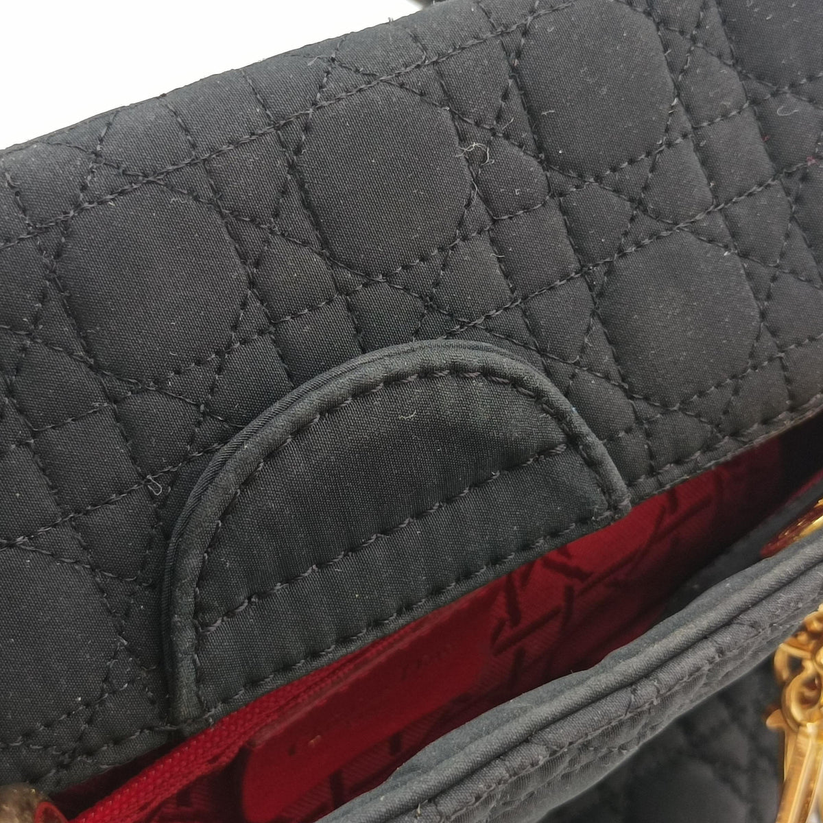 Lady Dior Black Nylon RU0937レディディオール ブラック ナイロン RU0937