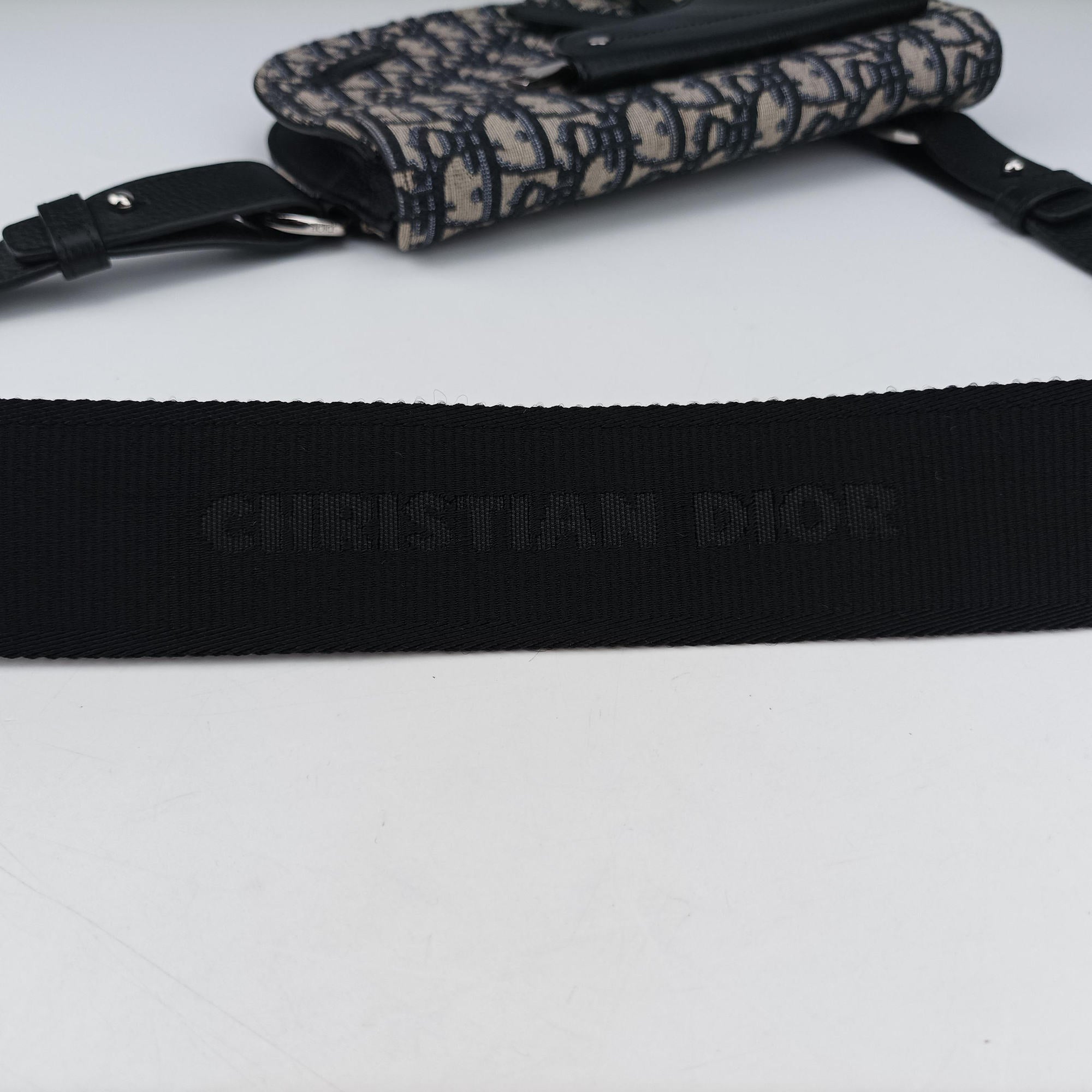 Saddle Pouch Navy×Black Jacquard 19-BO-0290サドル ポーチ ネイビー×ブラック ジャガード 19-BO-0290
