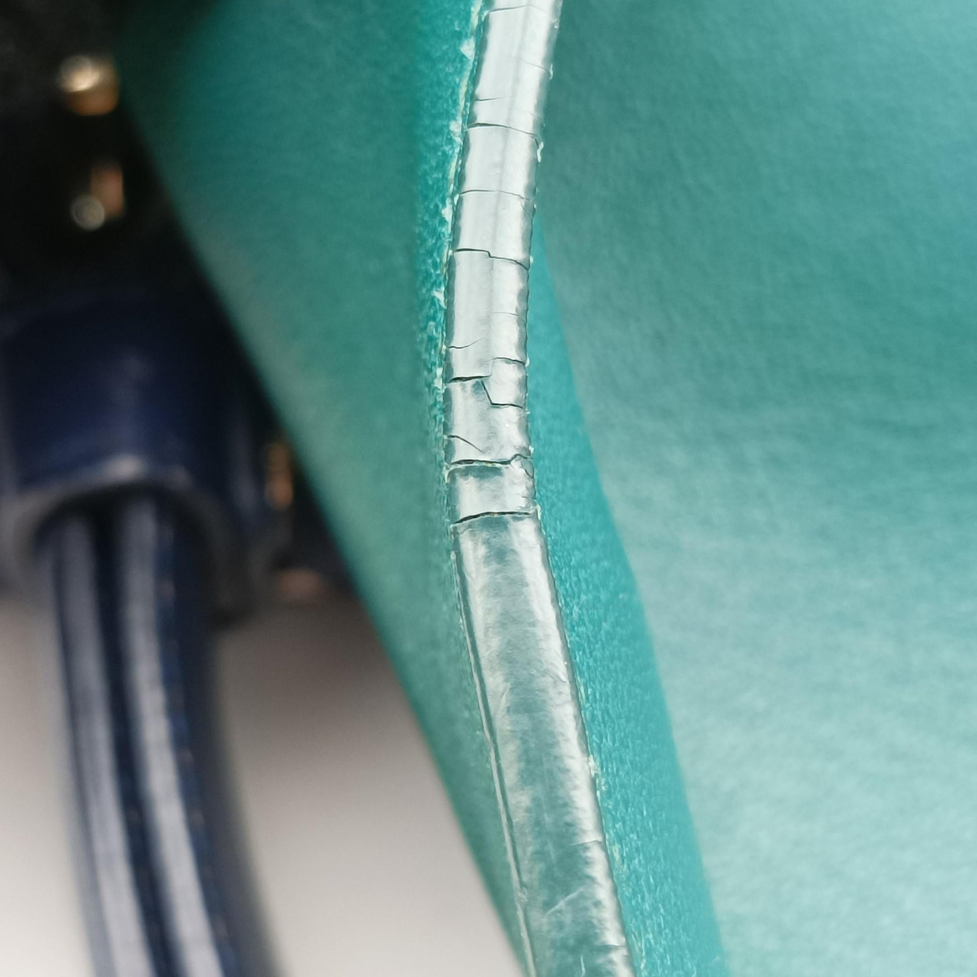 Isabella Rossellini Blue × Green Leather AX.M13.37183イザベラ ロッセリーニ ブルー × グリーン レザー AX.M13.37183