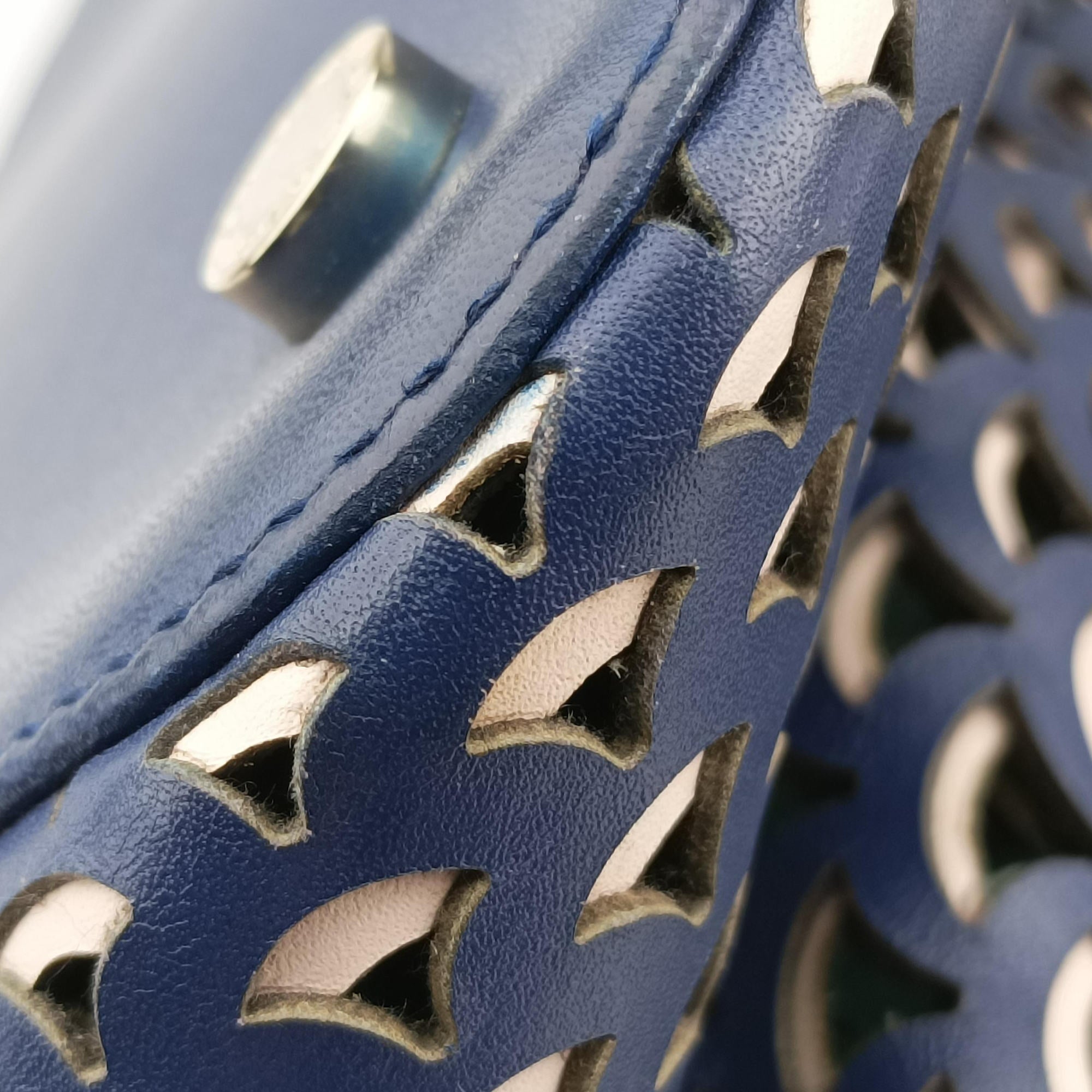 Isabella Rossellini Blue × Green Leather AX.M13.37183イザベラ ロッセリーニ ブルー × グリーン レザー AX.M13.37183