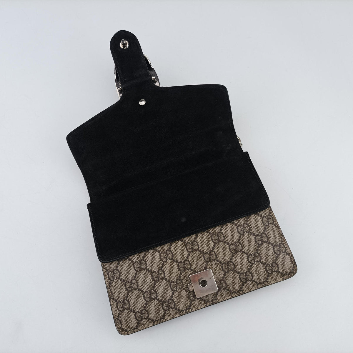 Dionysus beige×black PVC coated canvas × suede 421970 H020779652ディオニュソス ベージュ×ブラック PVCコーティングキャンバス×スエード 421970 H020779652