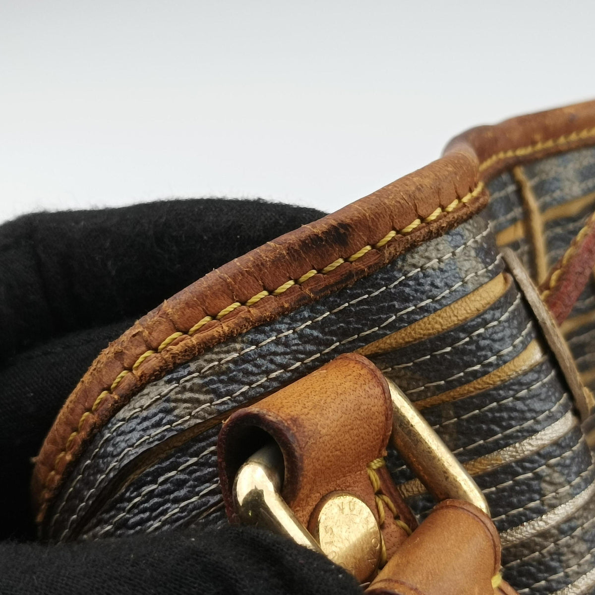 Pre-owned Louis Vuitton Neo brown×Argent Monogram Eden M40355 shoulderbag | stylenewstar