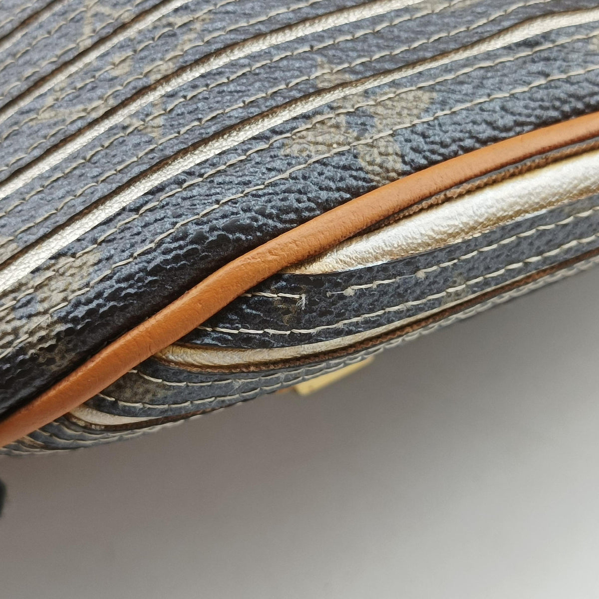 Pre-owned Louis Vuitton Neo brown×Argent Monogram Eden M40355 shoulderbag | stylenewstar