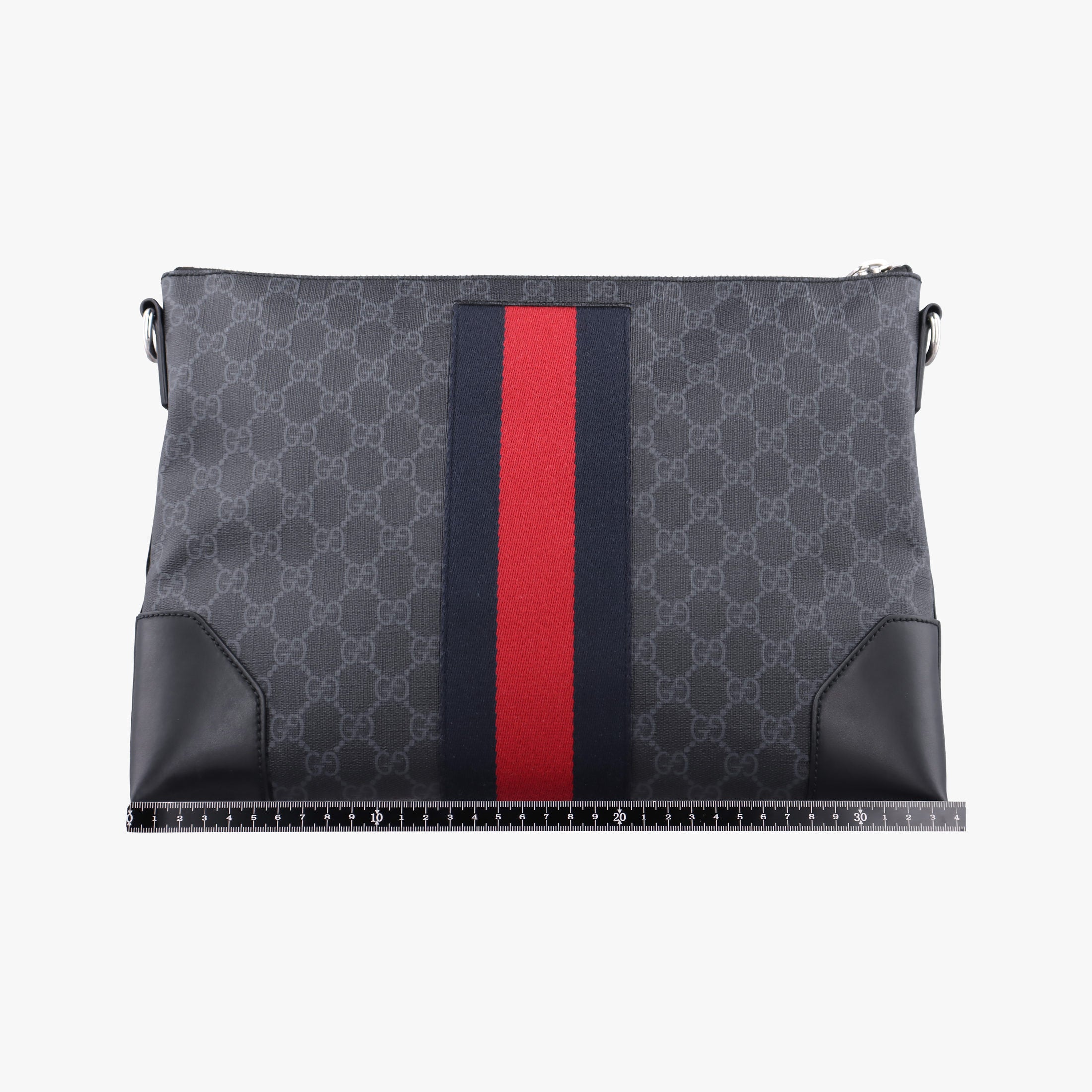 GG Supreme Shelley Messenger Black×red PVC coated canvas×Leather 474139 G027679852GGスプリーム メッセンジャー ブラック×レッド PVCコーティングキャンバス×レザー 474139 G027679852