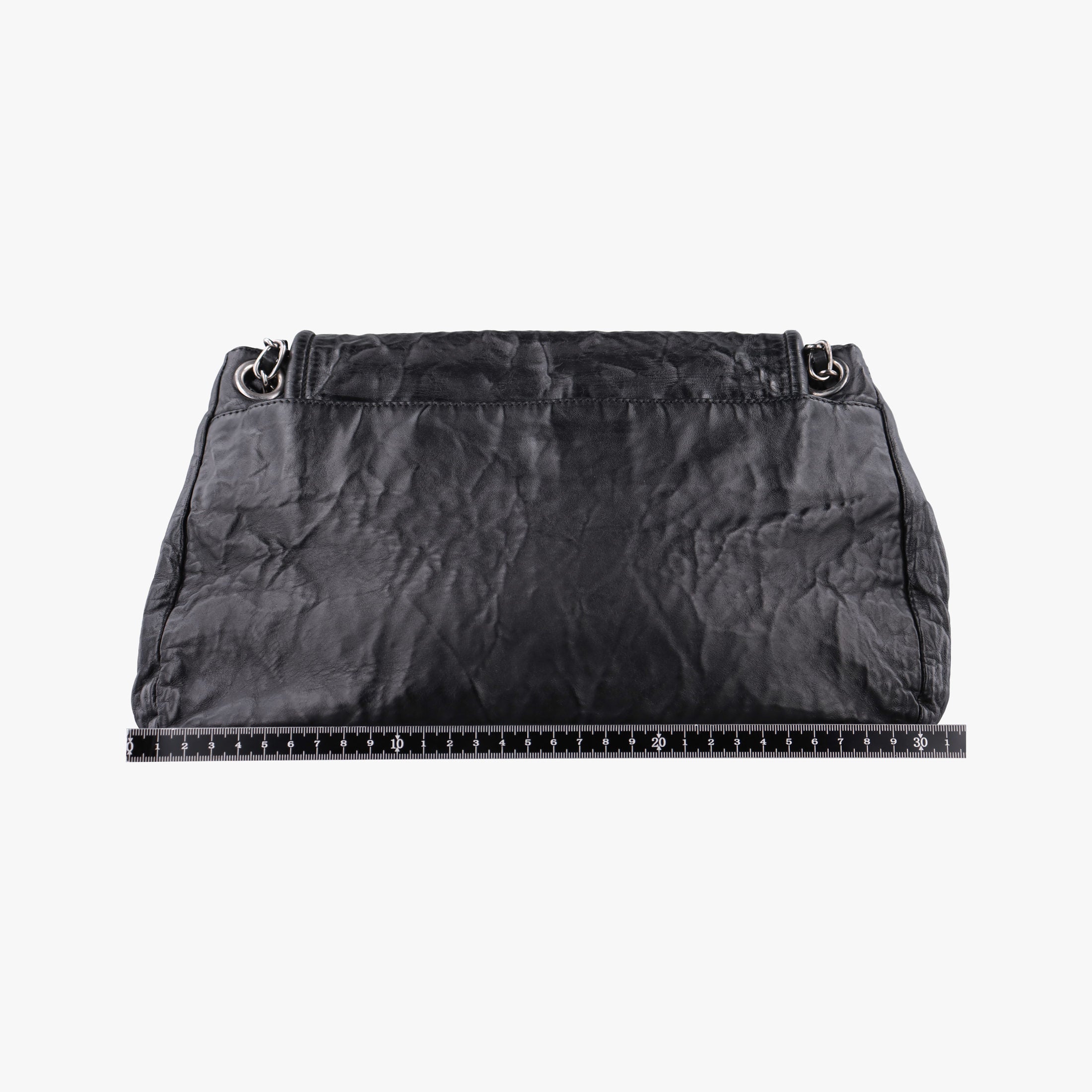 Antique Pushlock Chain Black Leather 31/Jアンティーク プッシュロック チェーン ブラック レザー 31/J