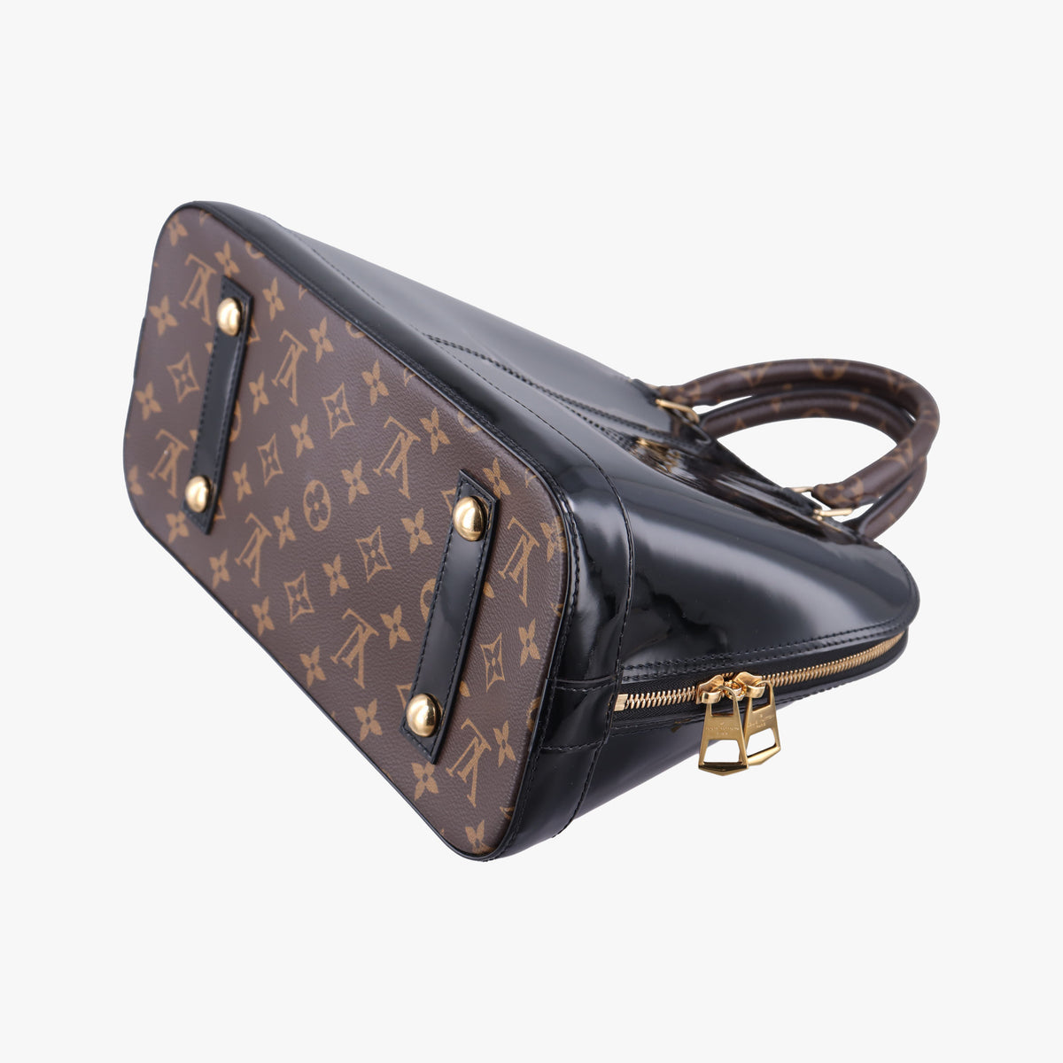 Pre-owned Louis Vuitton Miroir Alma PM BLACK Vernis M54705 shoulderbag | stylenewstar