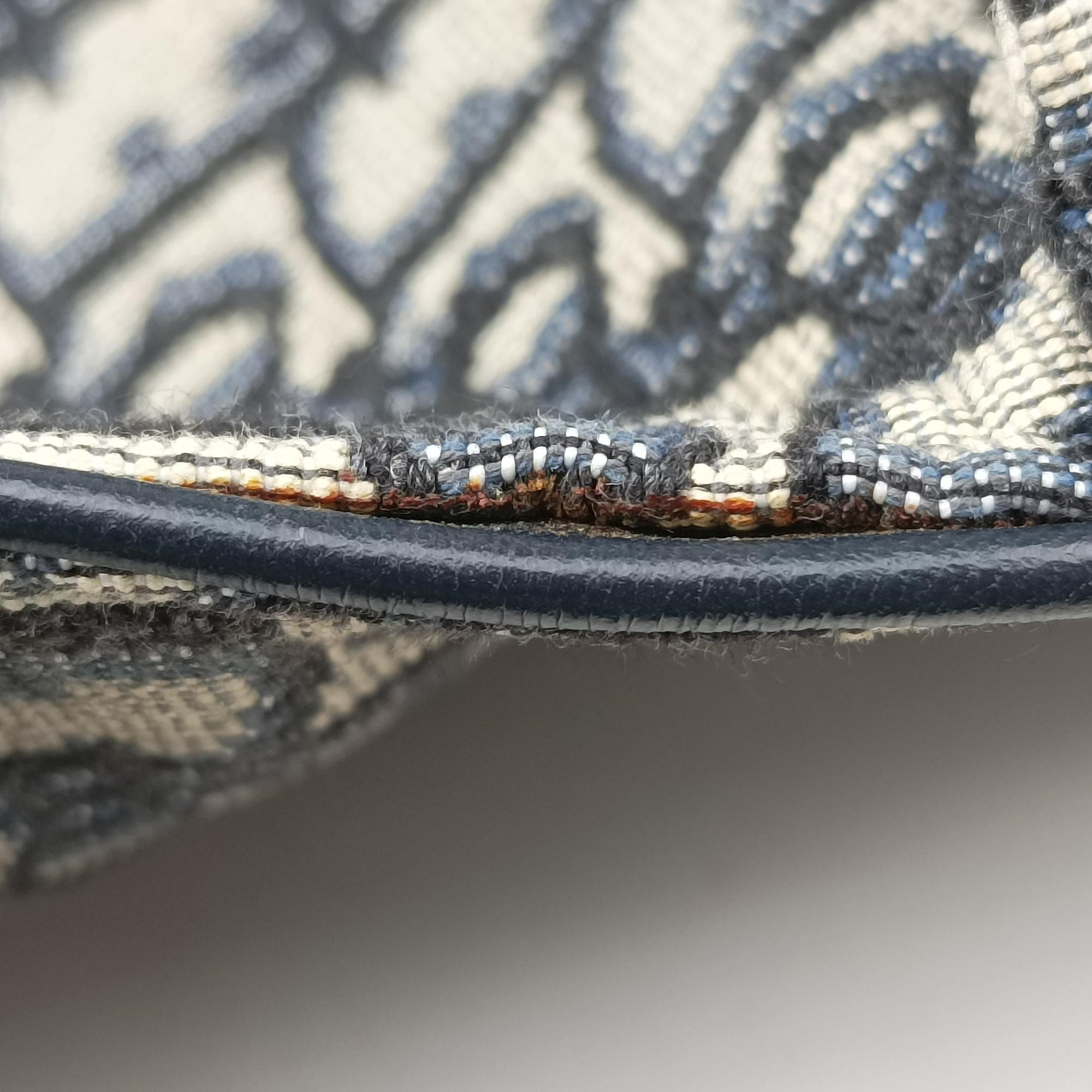 Saddle Navy Jacquard×Leather 50-MA-0129サドル ネイビー ジャガード×レザー 50-MA-0129