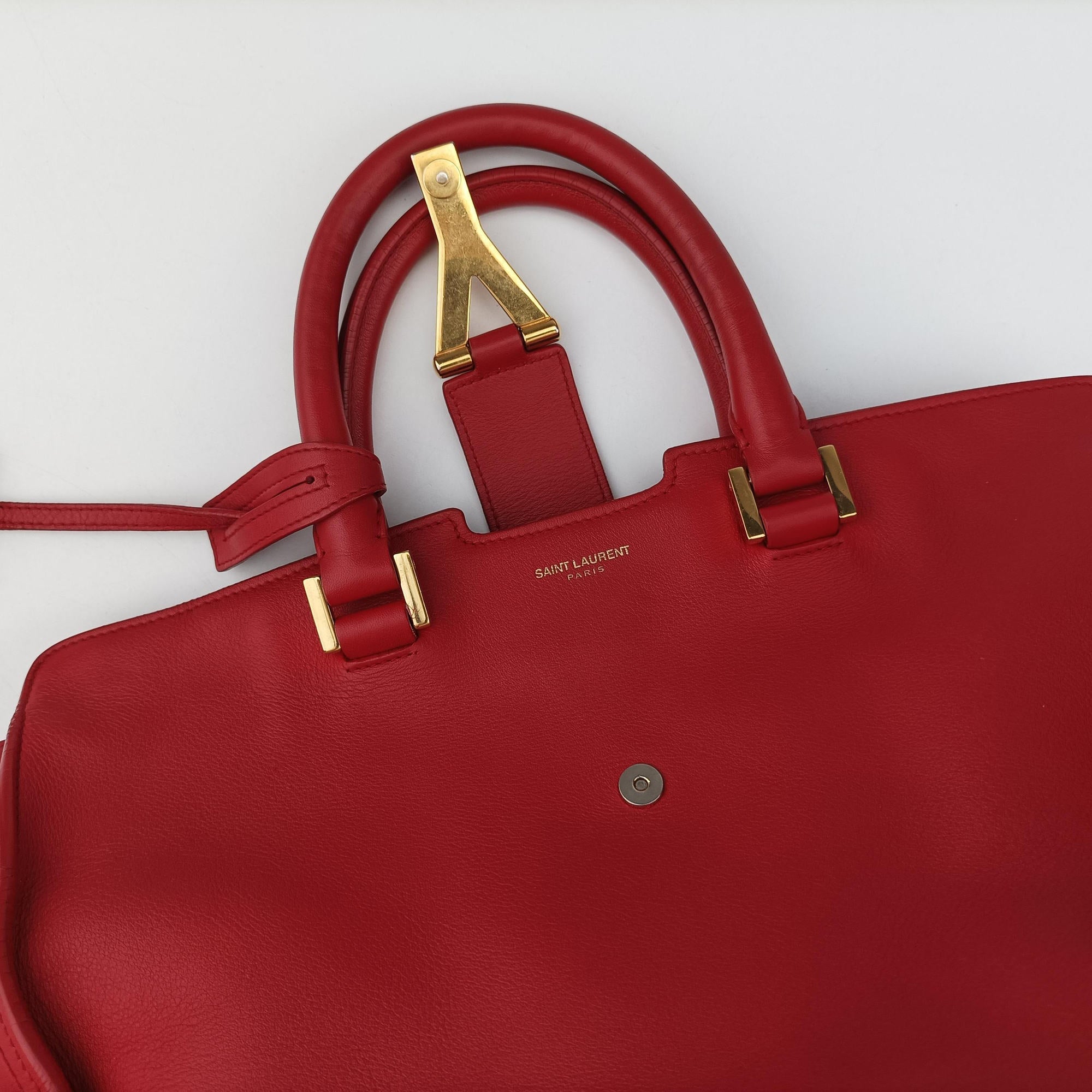 Y Ligne Petit Cabas Red Leather 311210 311210.529258Yライン プチカバス レッド レザー 311210 311210.529258