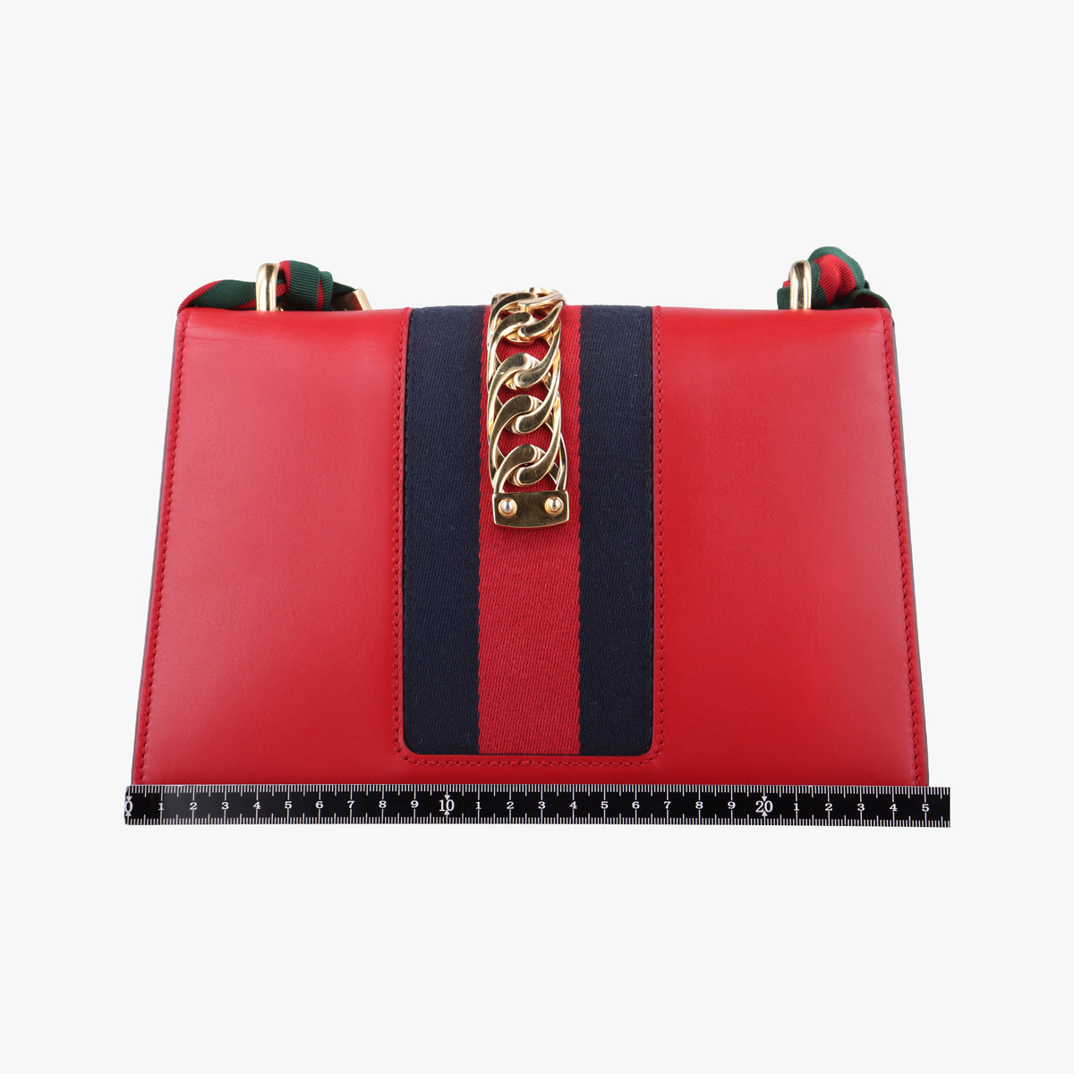 Sylvie Red×navy Leather 421882 F026260568シルヴィ レッド×ネイビー レザー 421882 F026260568