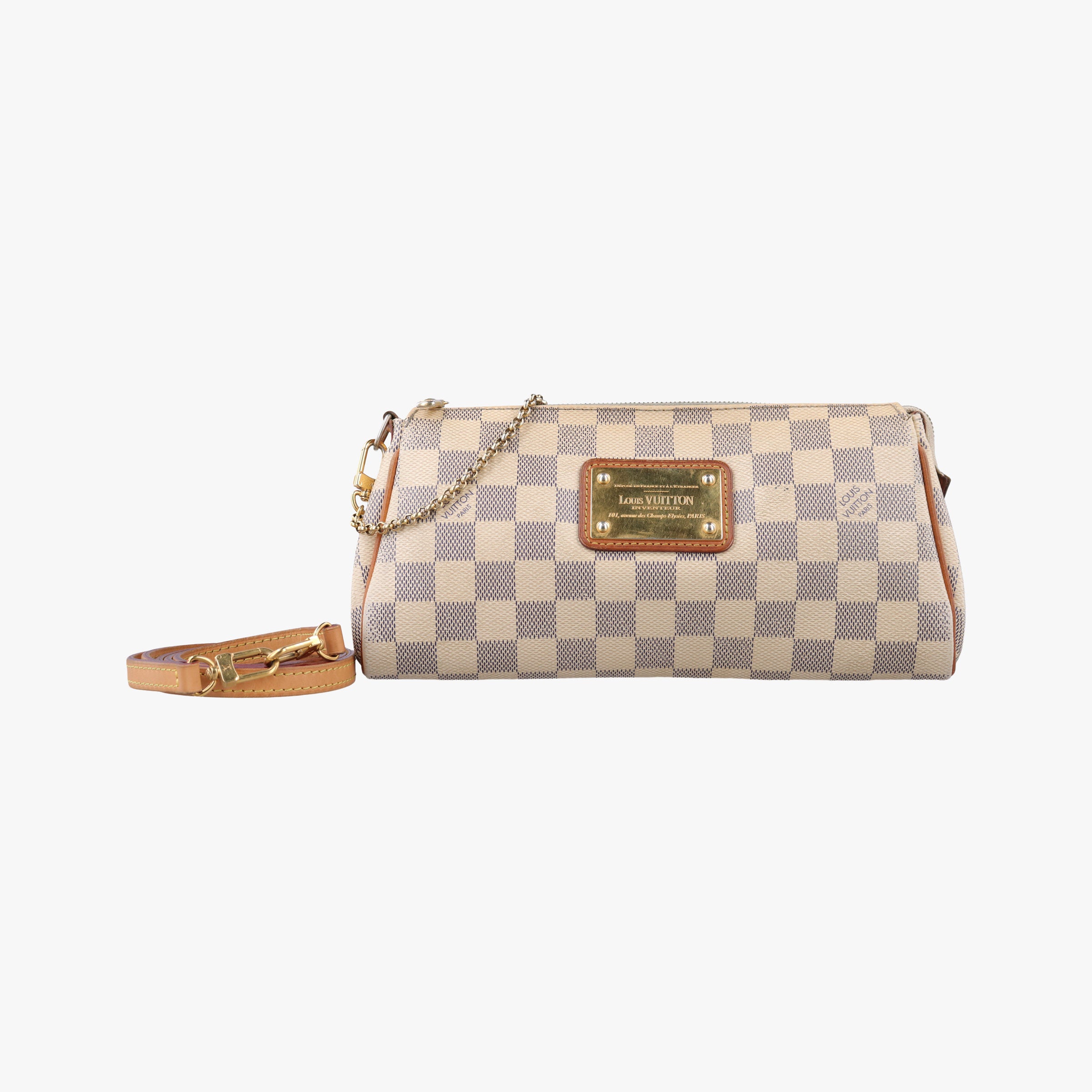EVA Azur Damier Canvas N55214 SN0143エヴァ アズール ダミエキャンバス N55214 SN0143