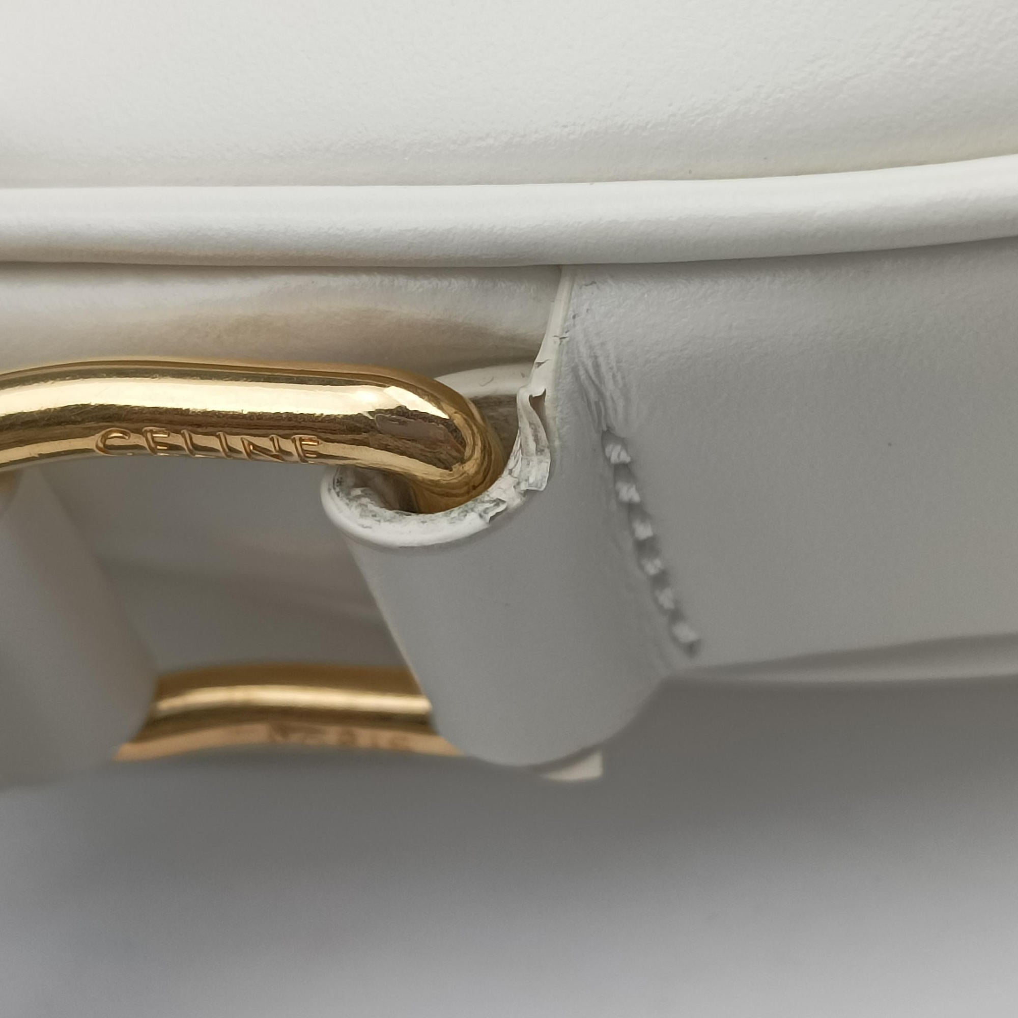 Small Besace 16 White Leather U-GM-3119スモール ブザス 16セーズ ホワイト レザー U-GM-3119