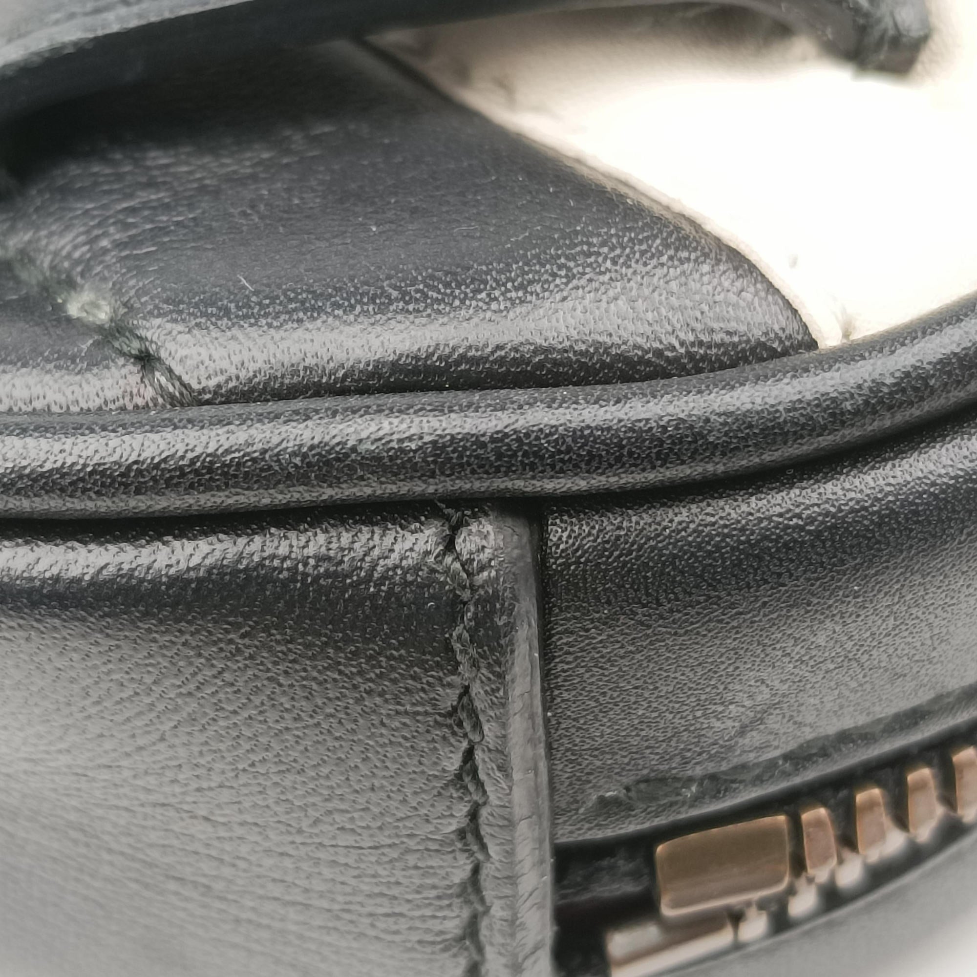 GG Marmont Black×white Leather 476434 E022011337GGマーモント ブラック×ホワイト レザー 476434 E022011337