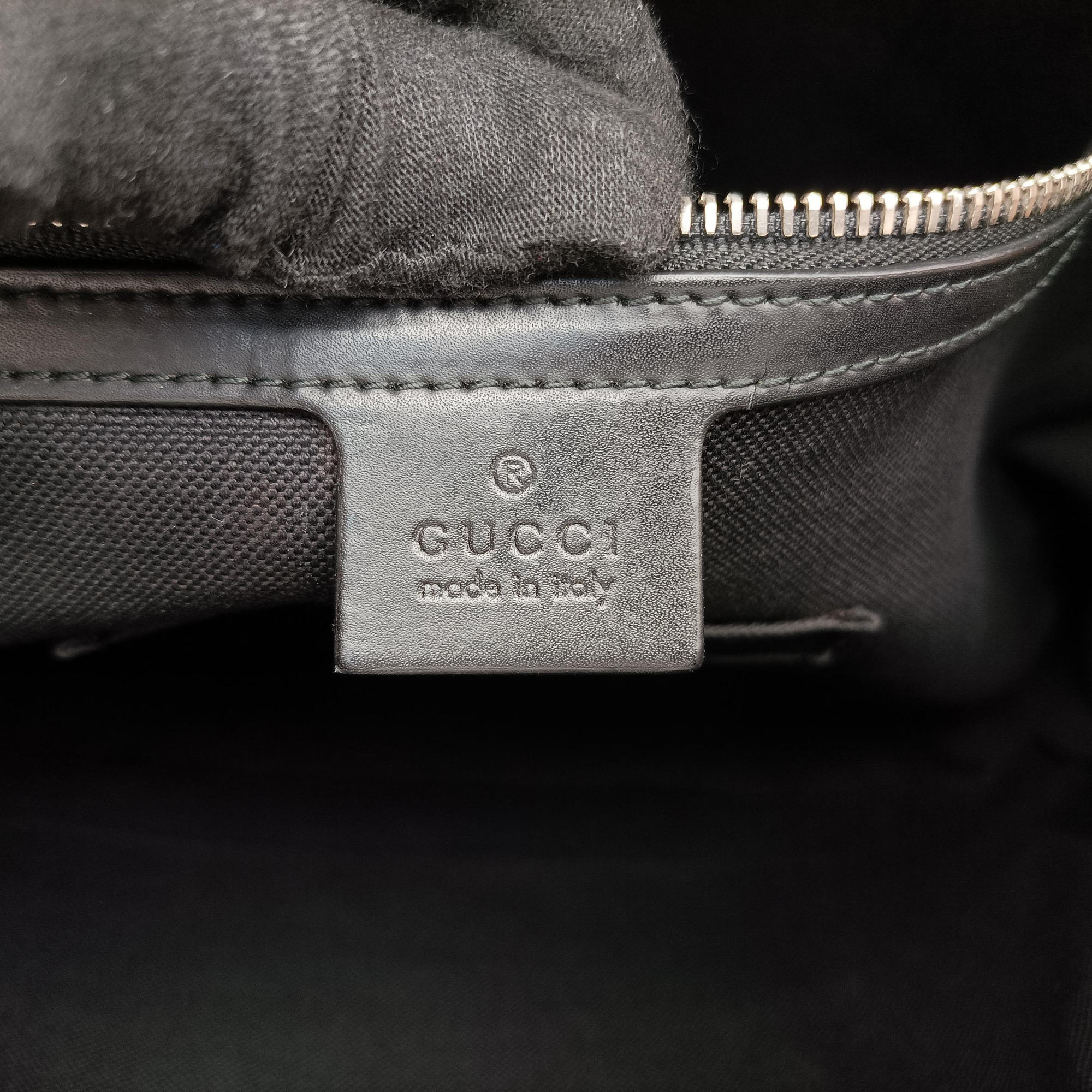 Guccissima Black PVC coated canvas×Leather 474135 I025488356グッチシマ ブラック PVCコーティングキャンバス×レザー 474135 I025488356
