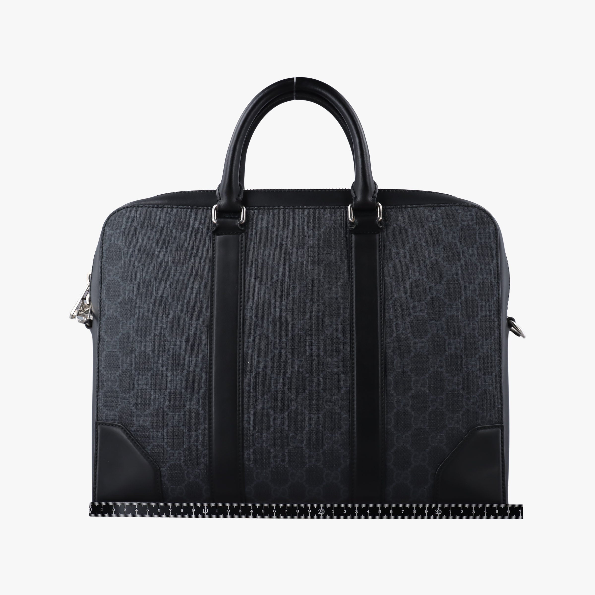 Guccissima Black PVC coated canvas×Leather 474135 I025488356グッチシマ ブラック PVCコーティングキャンバス×レザー 474135 I025488356