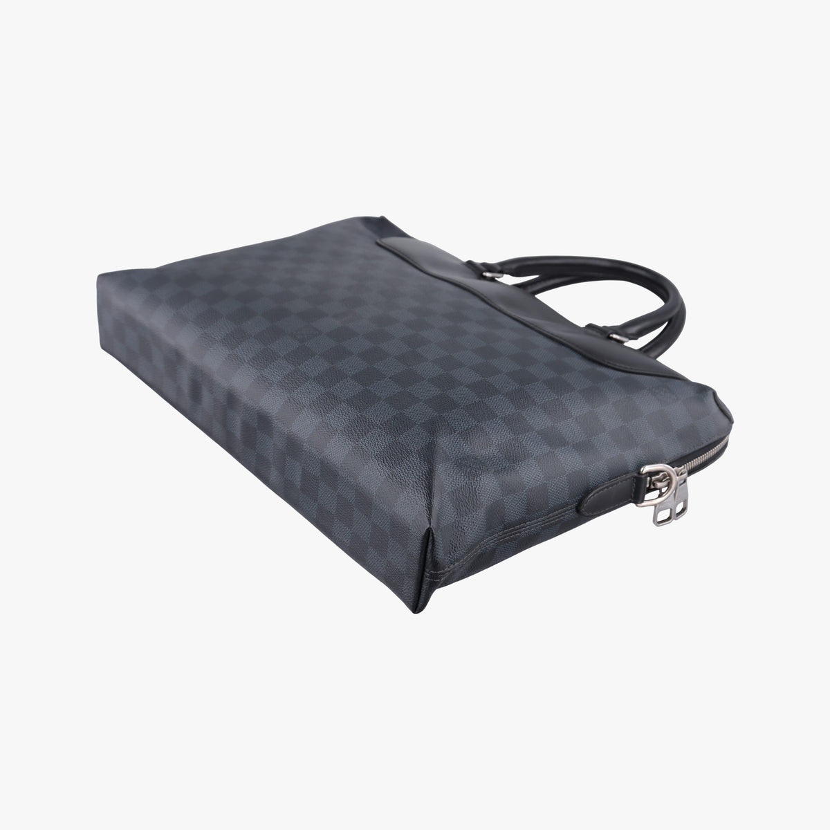 Pre-owned Louis Vuitton Porte-Documents Jour NM Noir Damier Graphite N48260 handbag | stylenewstar