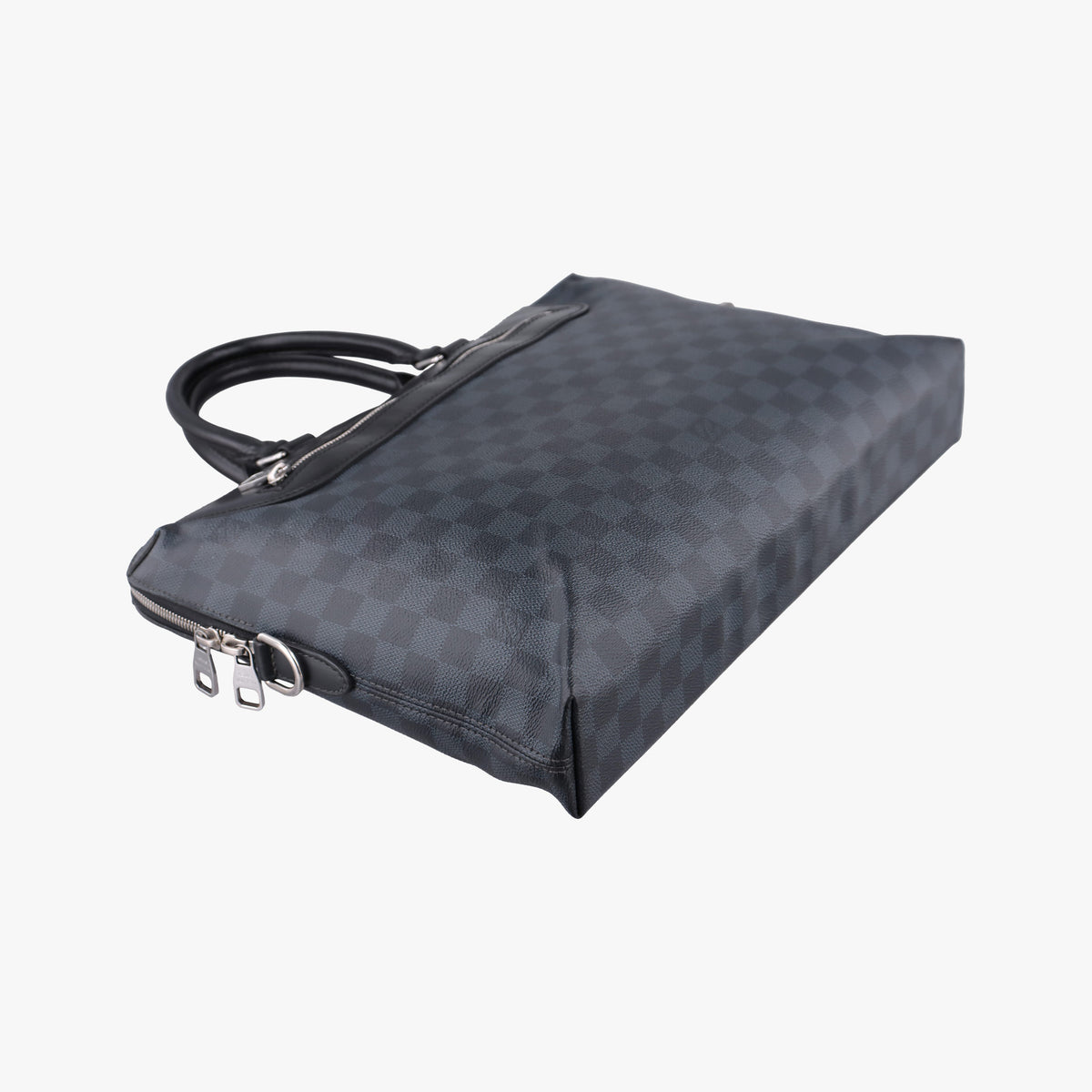 Pre-owned Louis Vuitton Porte-Documents Jour NM Noir Damier Graphite N48260 handbag | stylenewstar