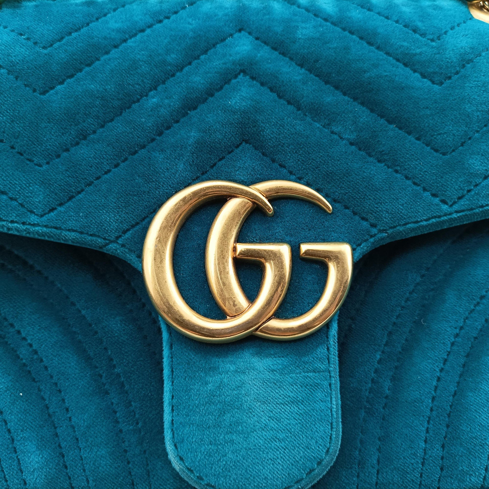 GG Marmont Blue velour 443497 F022343874GGマーモント ブルー ベロア 443497 F022343874