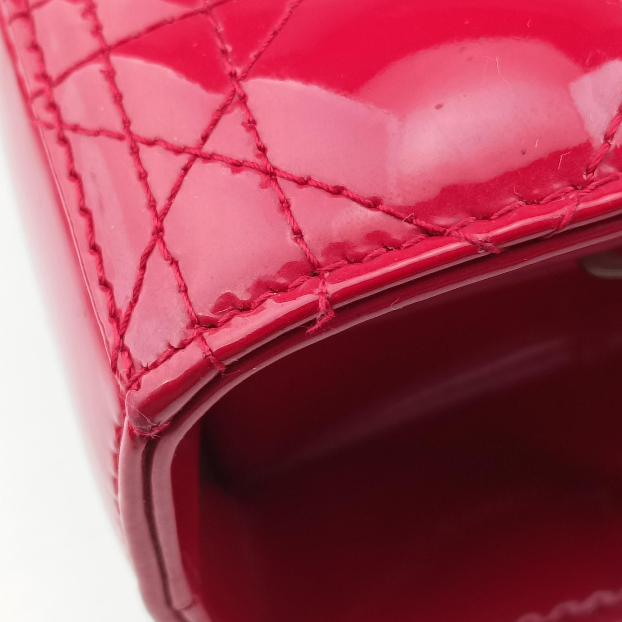 Lady Dior Red patent 16-BO-0152レディディオール レッド パテント 16-BO-0152