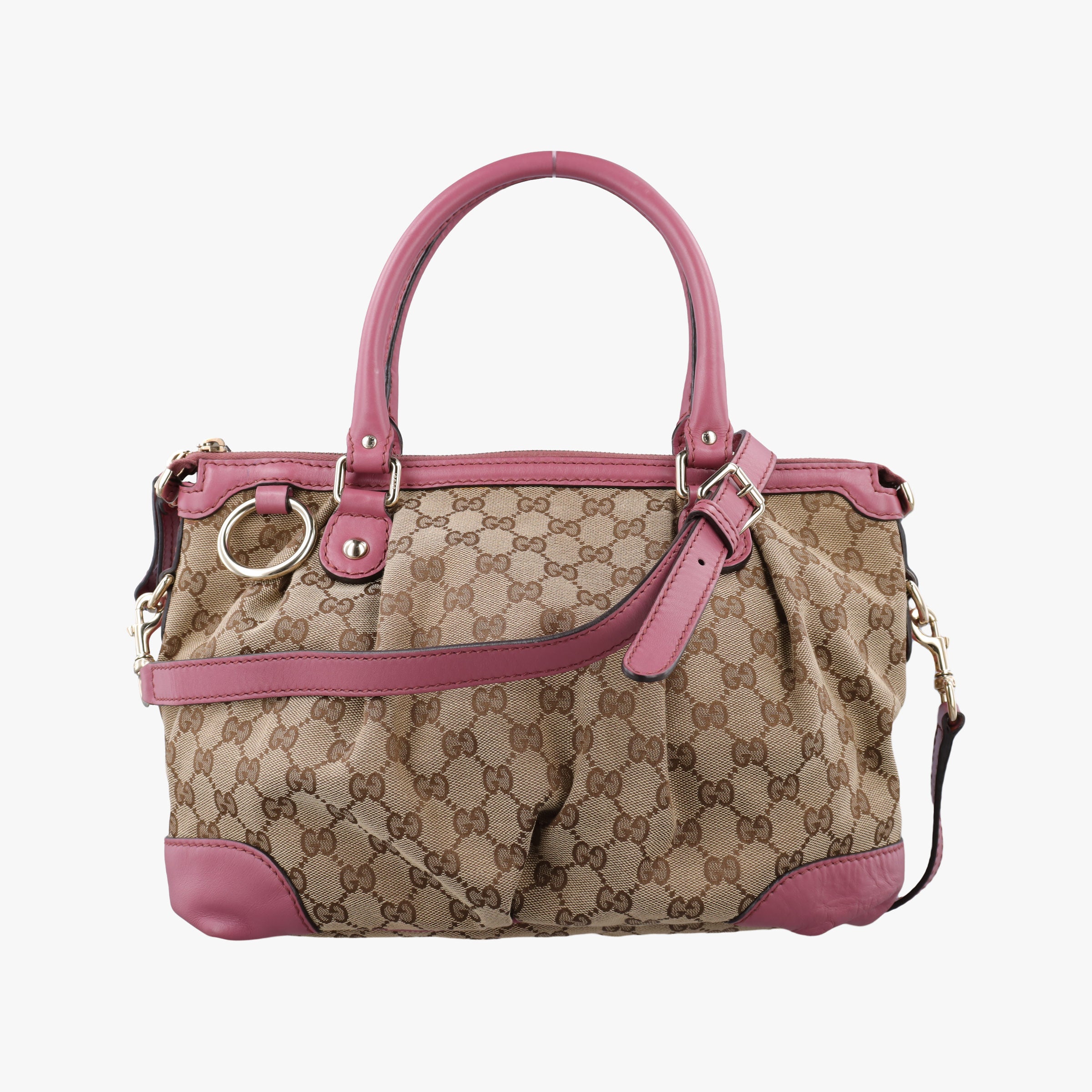 Sukey Beige × Pink Canvas×Leather 247902 H013146544スーキー ベージュ x ピンク キャンバス×レザー 247902 H013146544