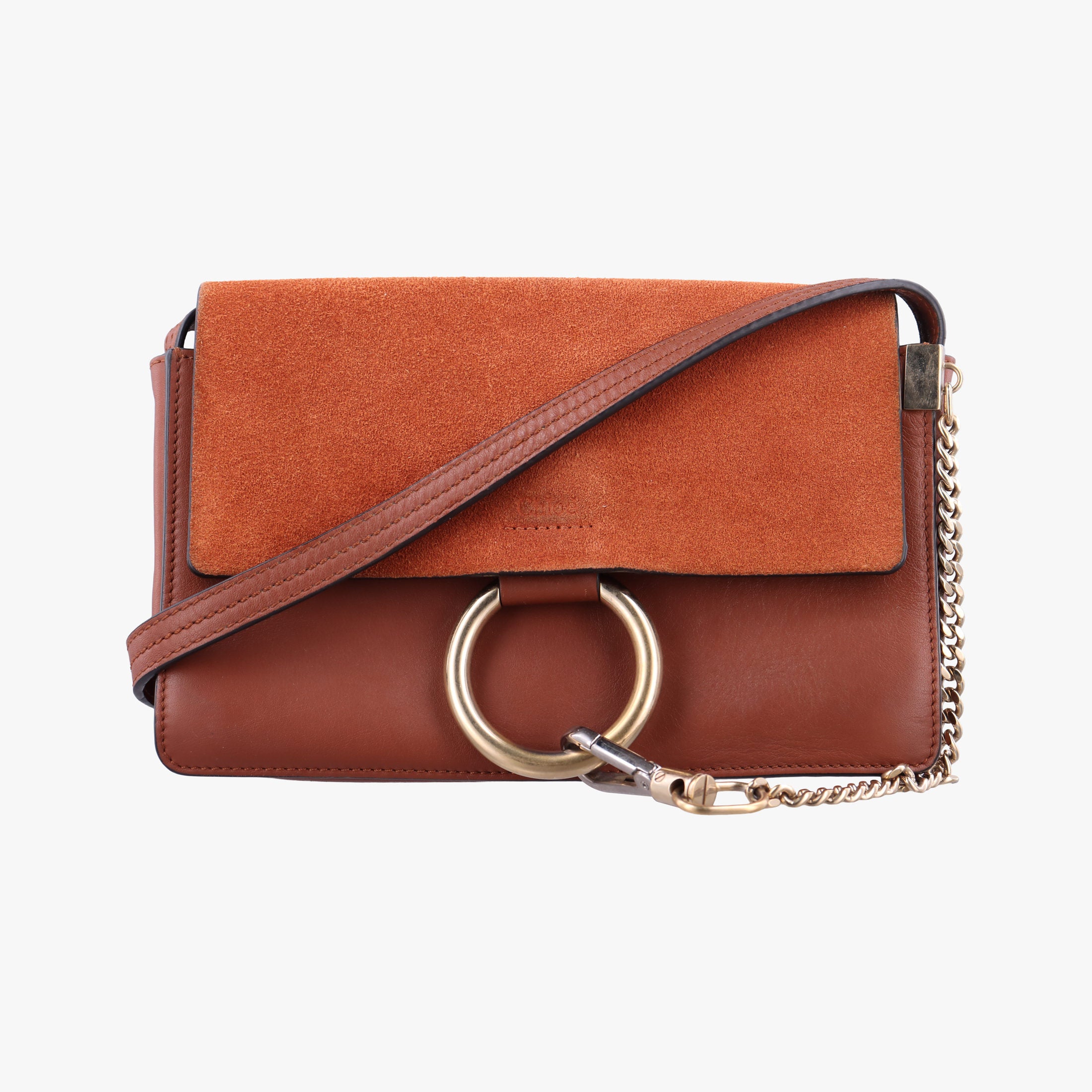 FAYE Brown Suede × leather 01-17-68-65フェイ ブラウン スエード×レザー 01-17-68-65
