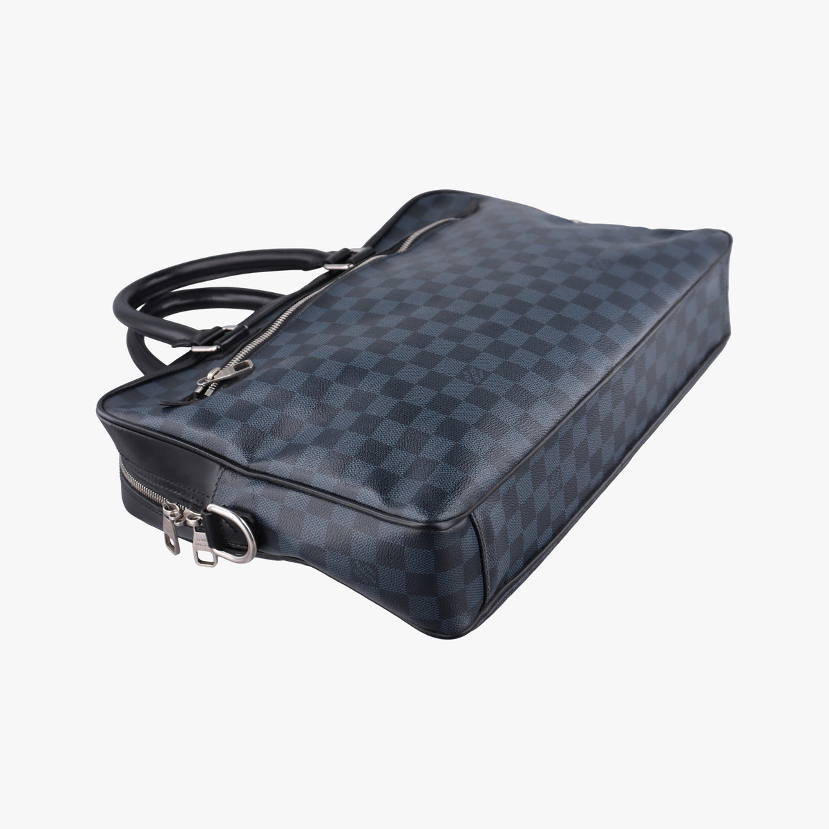 Porte-Documents Business Cobalt×Noir Damier canvas N41347 FL0164ポルトドキュマン ビジネス コバルト×ノワール ダミエ キャンバス N41347 FL0164