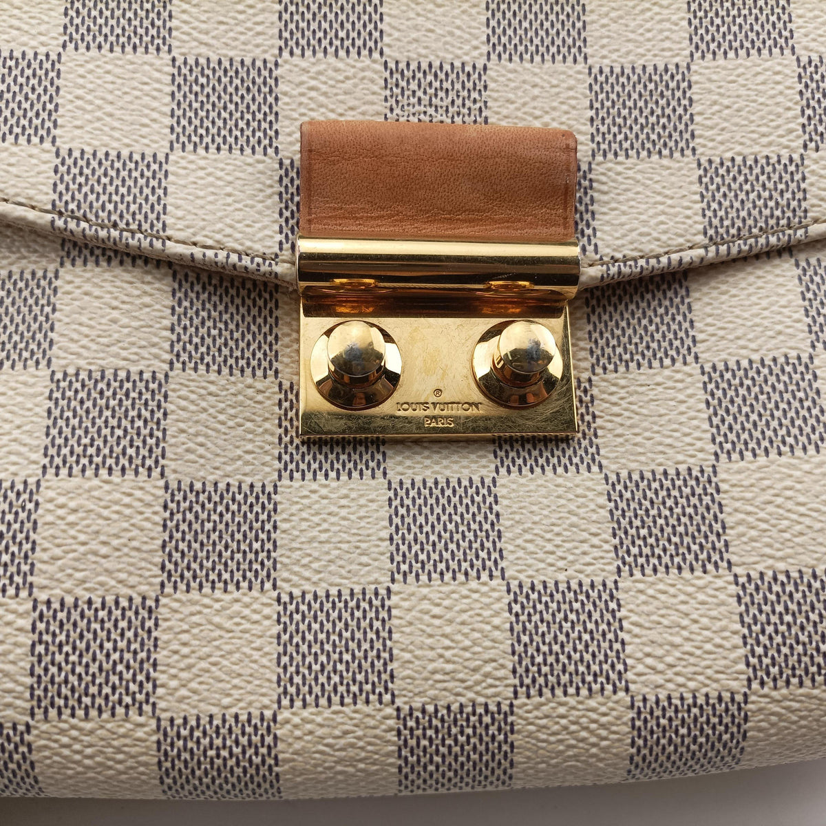 Vintage Louis Vuitton CROISETTE Azur Damier Canvas N41581 shoulderbag | stylenewstar