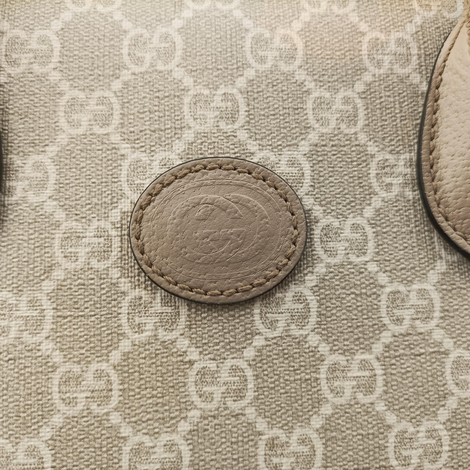 Interlocking G Beige PVC coated canvas×Leather 659983 G039238286インターロッキングG ベージュ PVCコーティングキャンバス×レザー 659983 G039238286