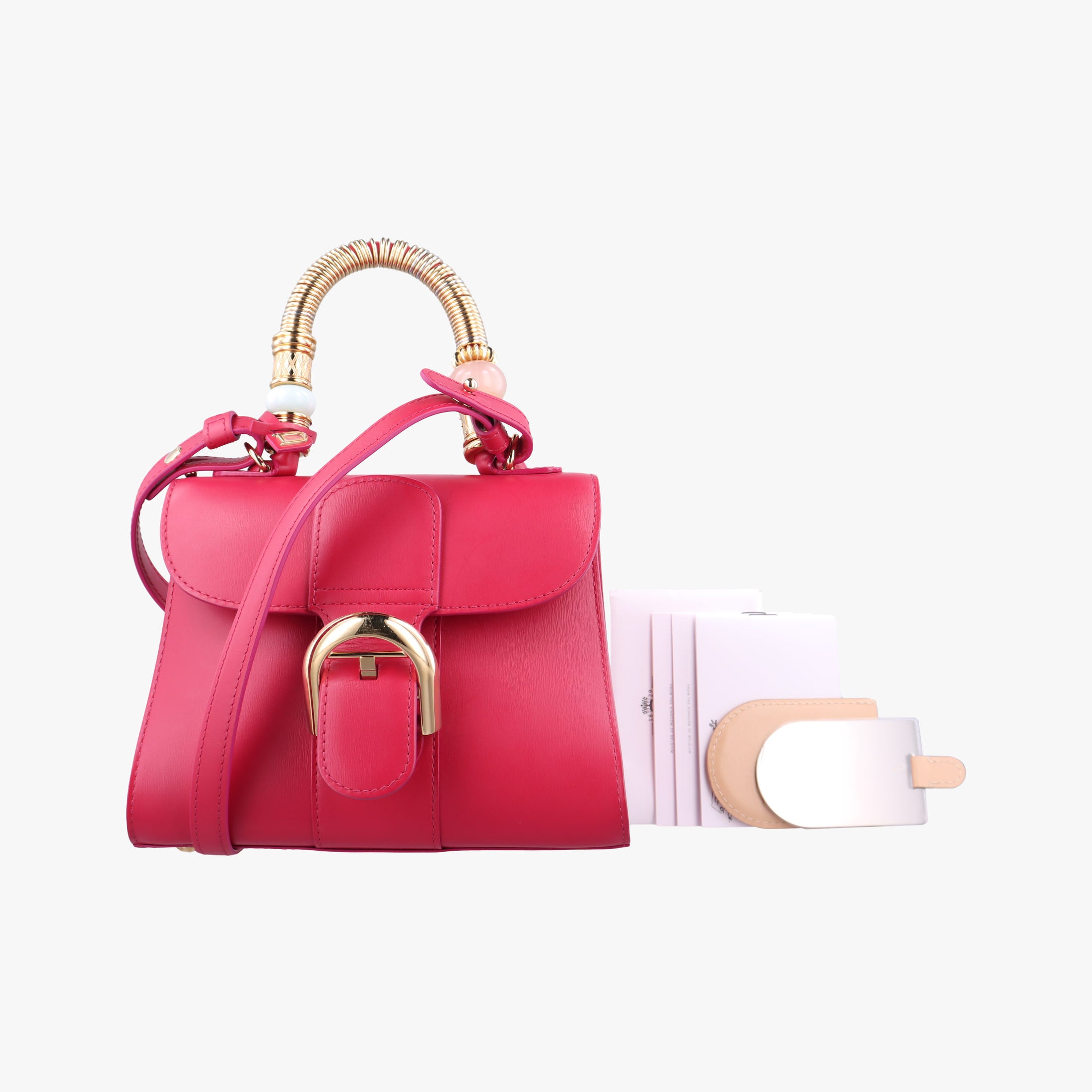 Brillant Mini Rose leather Lot number unknownブリヨン ミニ ローズ レッド レザー 製番不明