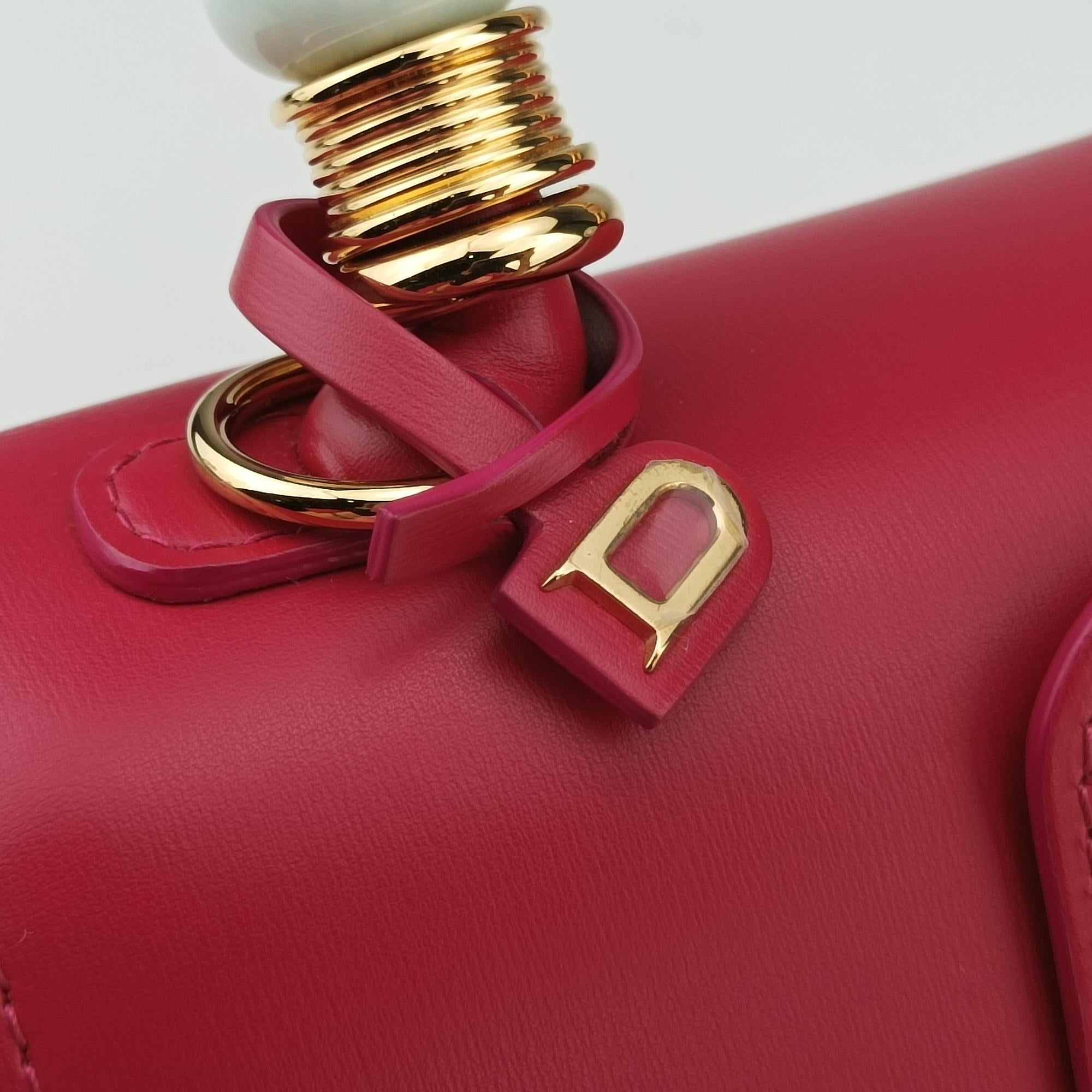 Brillant Mini Rose leather Lot number unknownブリヨン ミニ ローズ レッド レザー 製番不明