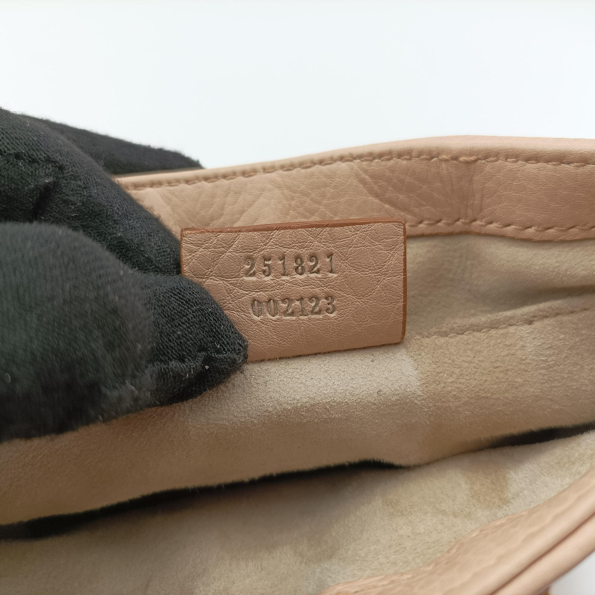 1973 Double G Golden-pink Leather 251821 A82552711973 ダブルG ゴールドピンク レザー 251821 A8255271