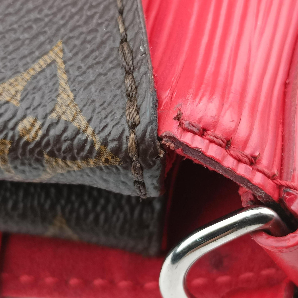 SAINT MICHEL Brown×COQUELICOT Monogram Canvas×epi M44031 CA3117サンミシェル モノグラム/ブラウン×コクリコ モノグラムキャンバス×エピ M44031 CA3117