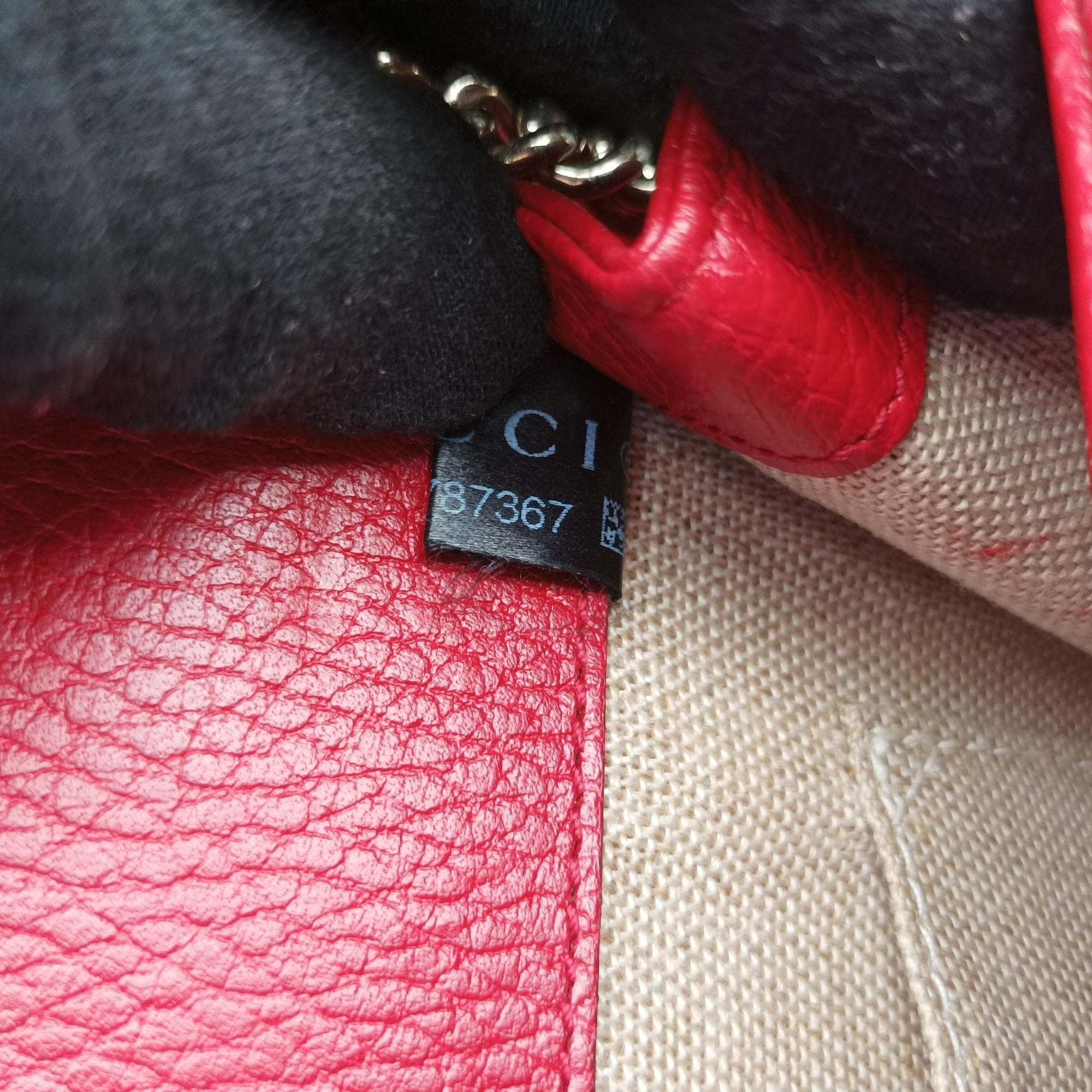 Interlocking G Red Leather 510304 G026787367インターロッキングG レッド レザー 510304 G026787367