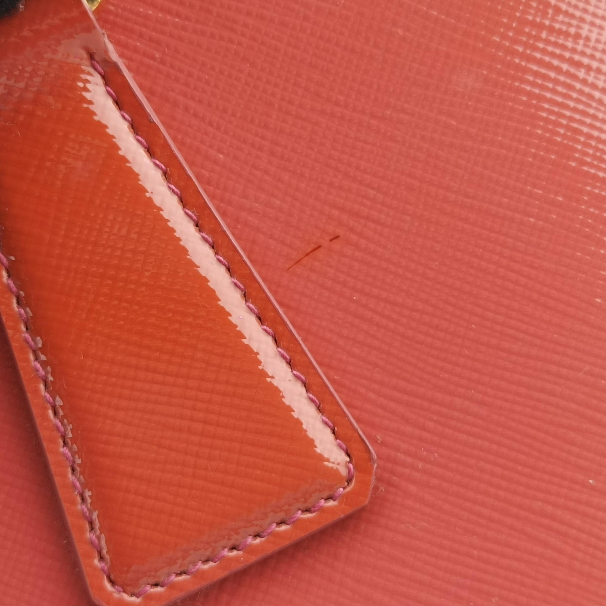 Galleria Front Pocket Orange Patent BN2674 14/Aガレリア フロント ポケット オレンジ パテント BN2674 14/A