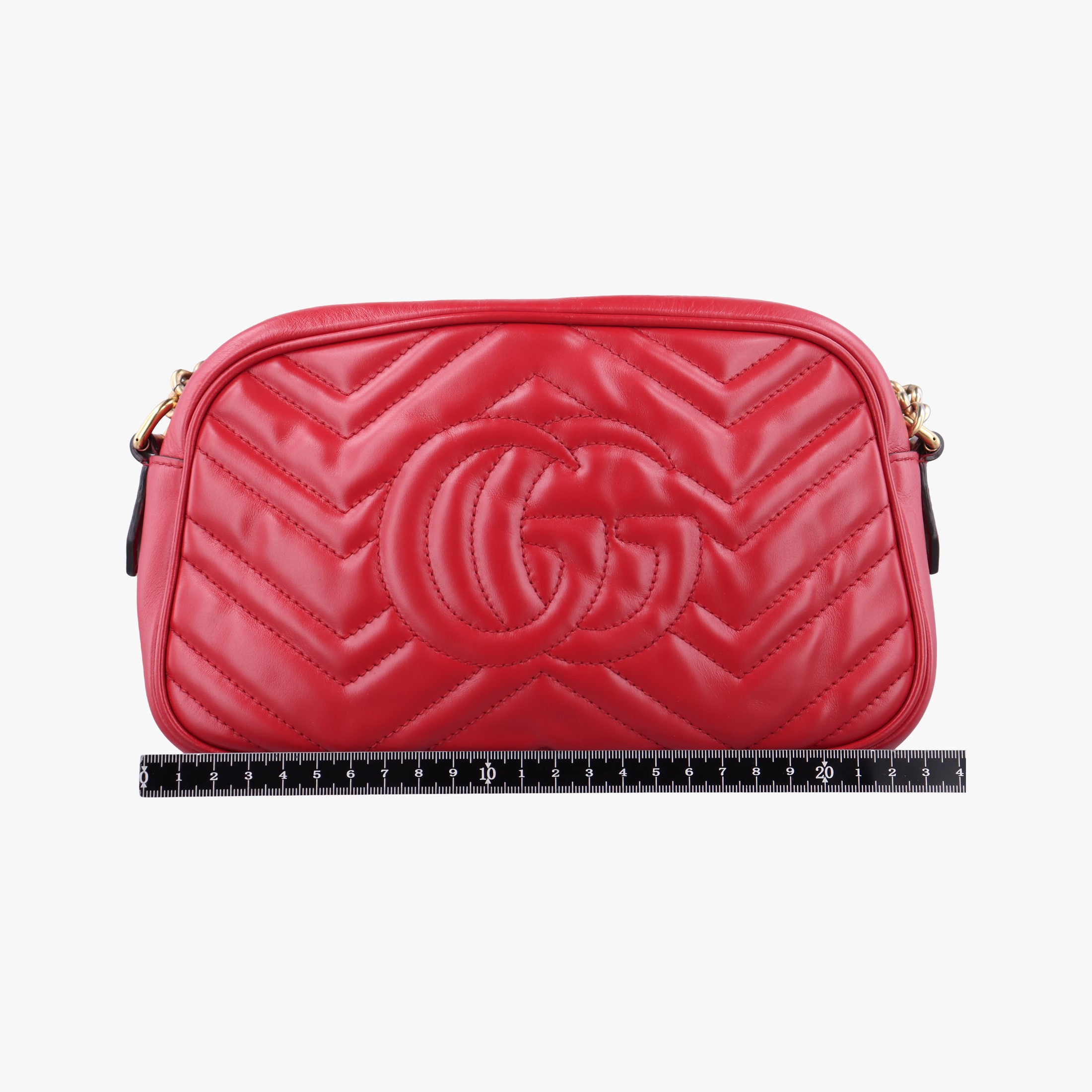 GG Marmont Red Leather 447632 C026947429GGマーモント レッド レザー 447632 C026947429