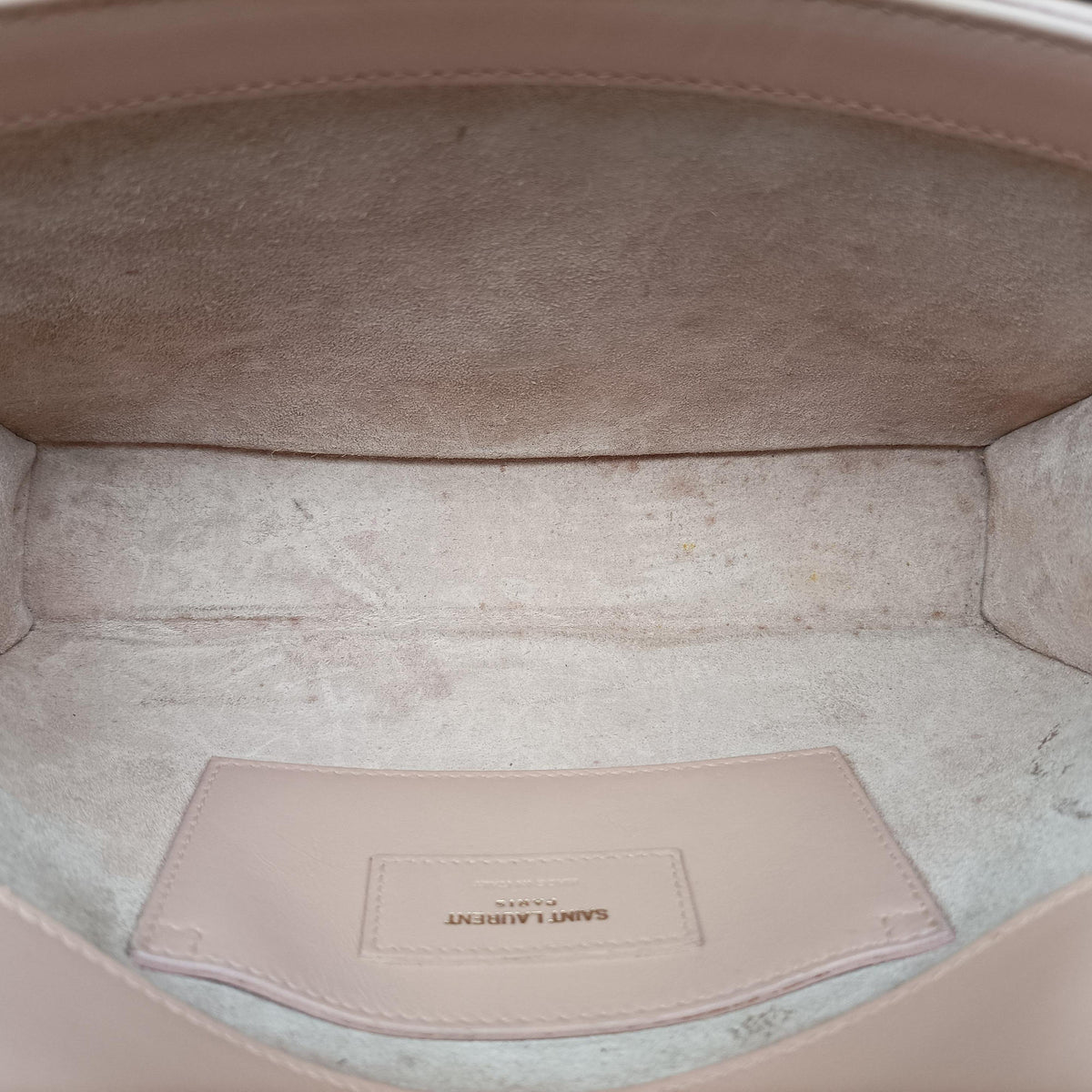 Pre-owned Yves Saint Laurent KATE Beige Leather 354119 shoulderbag | stylenewstar